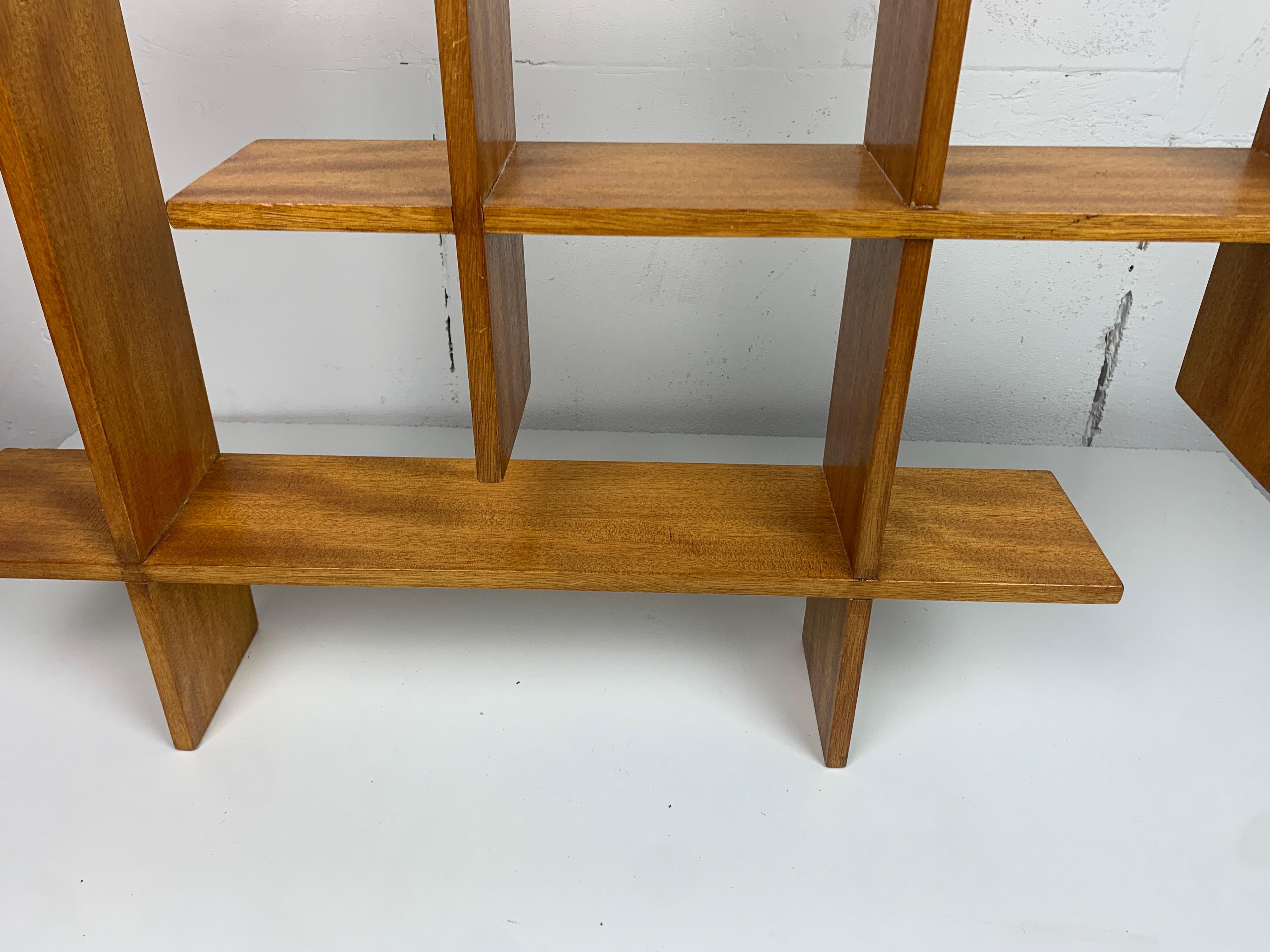 Midcentury Scandinavian teak wall shelf unit, 1960s-1970s For Sale 4