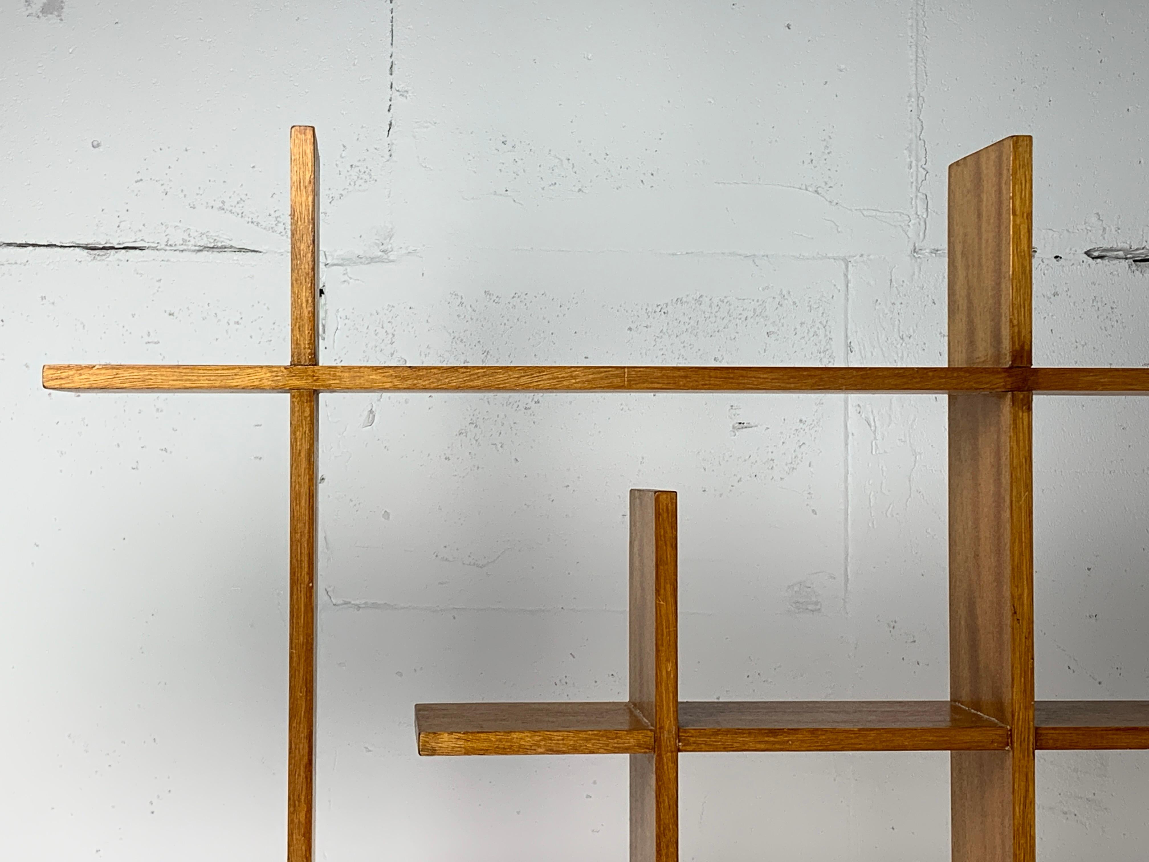 Midcentury Scandinavian teak wall shelf unit, 1960s-1970s For Sale 5