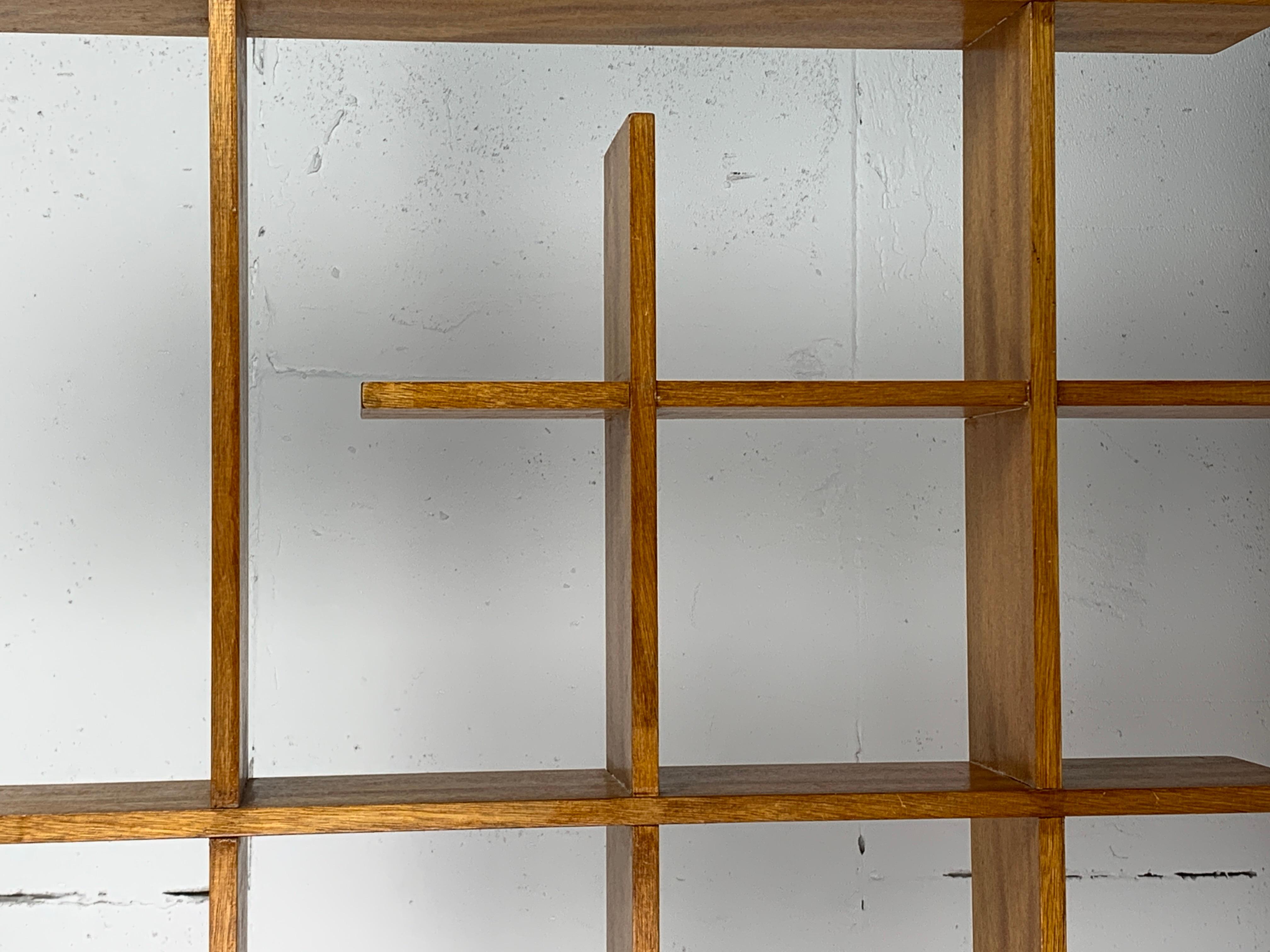 Midcentury Scandinavian teak wall shelf unit, 1960s-1970s For Sale 6