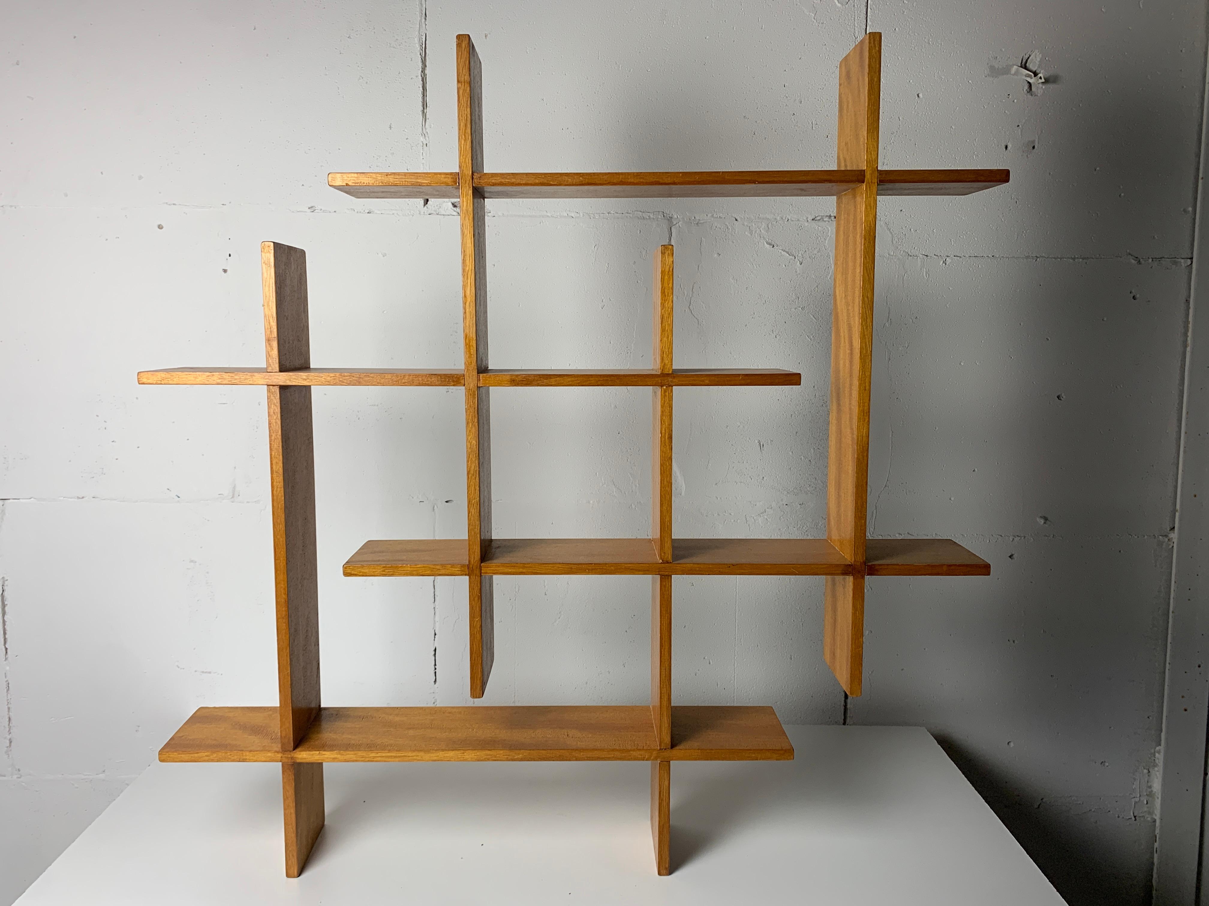 Midcentury Scandinavian teak wall shelf unit, 1960s-1970s For Sale 9