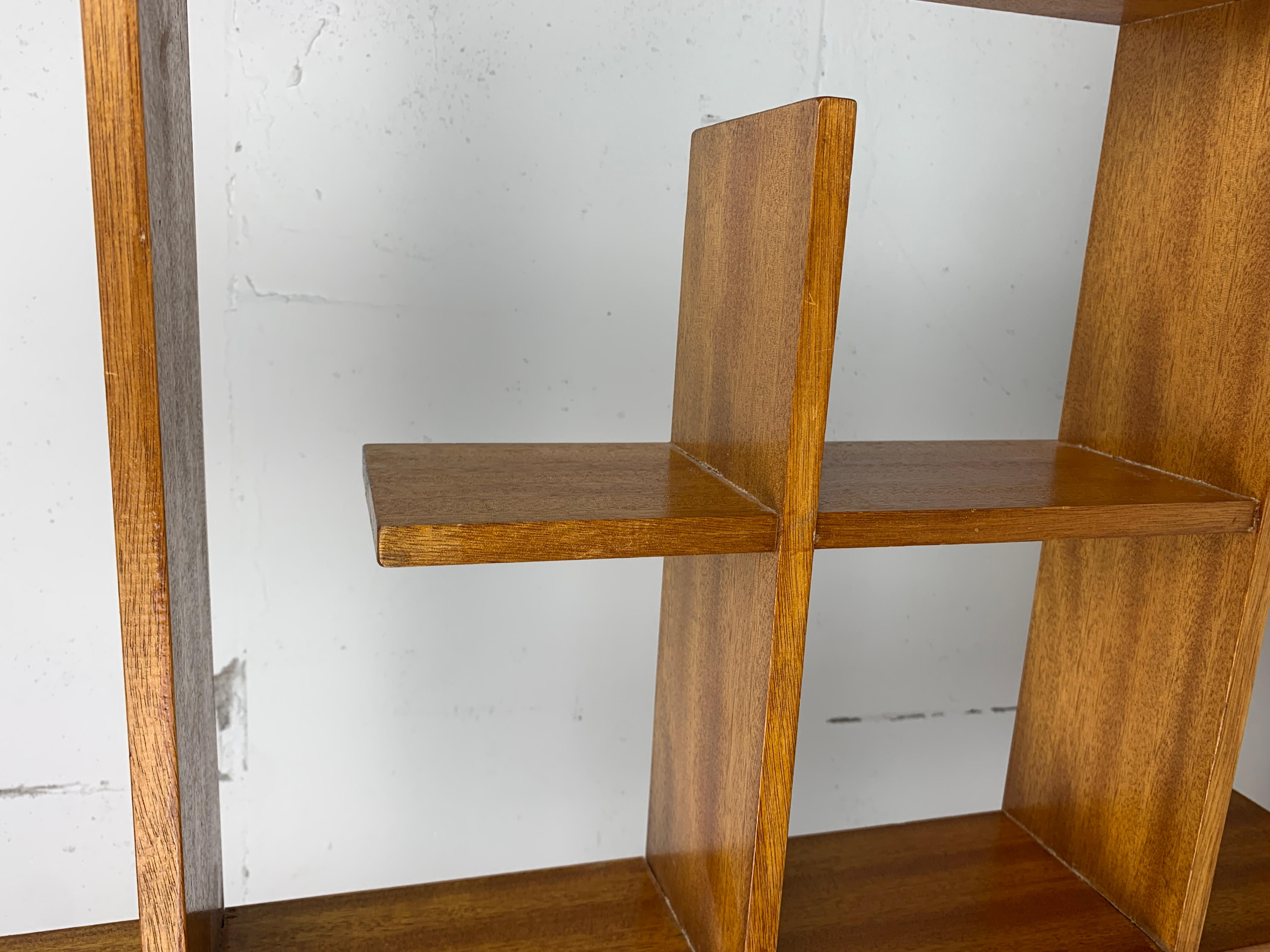 Midcentury Scandinavian teak wall shelf unit, 1960s-1970s For Sale 2