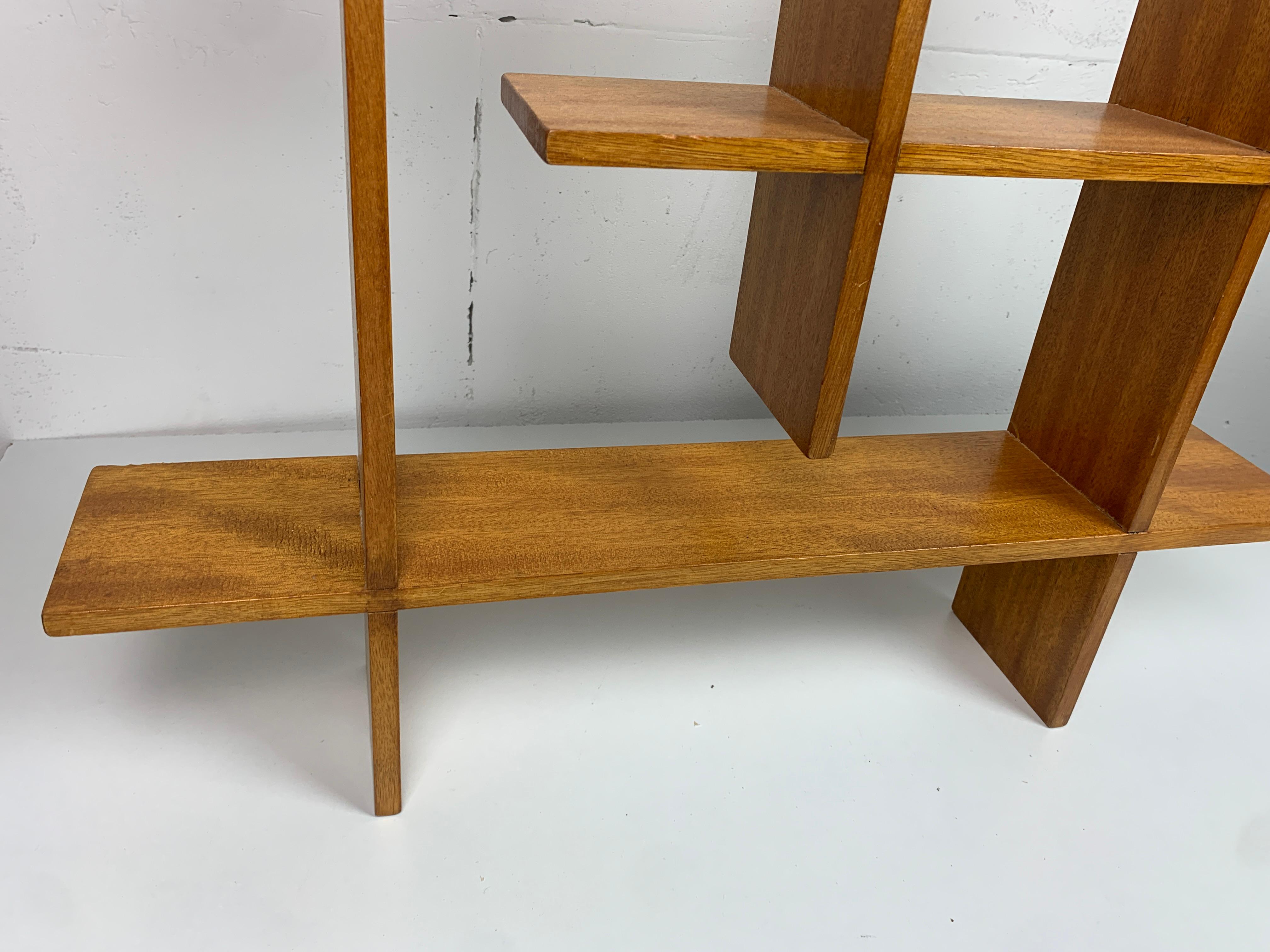 Midcentury Scandinavian teak wall shelf unit, 1960s-1970s For Sale 3