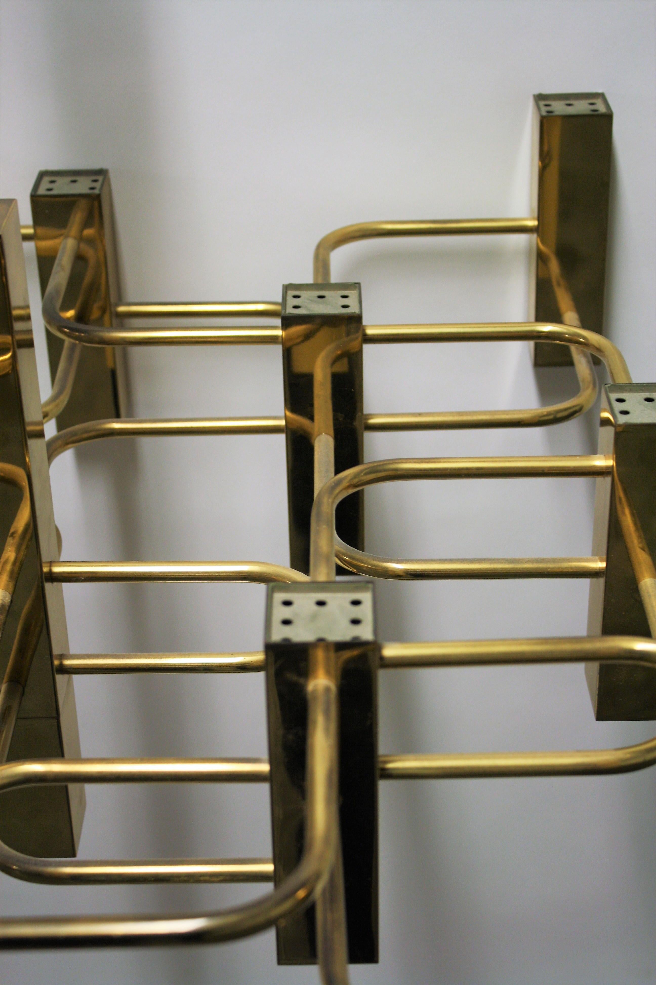 Brass Midcentury Sciolari Chandelier with 13 Lightpoints