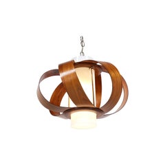 Midcentury Sculpted Pendant Chandelier