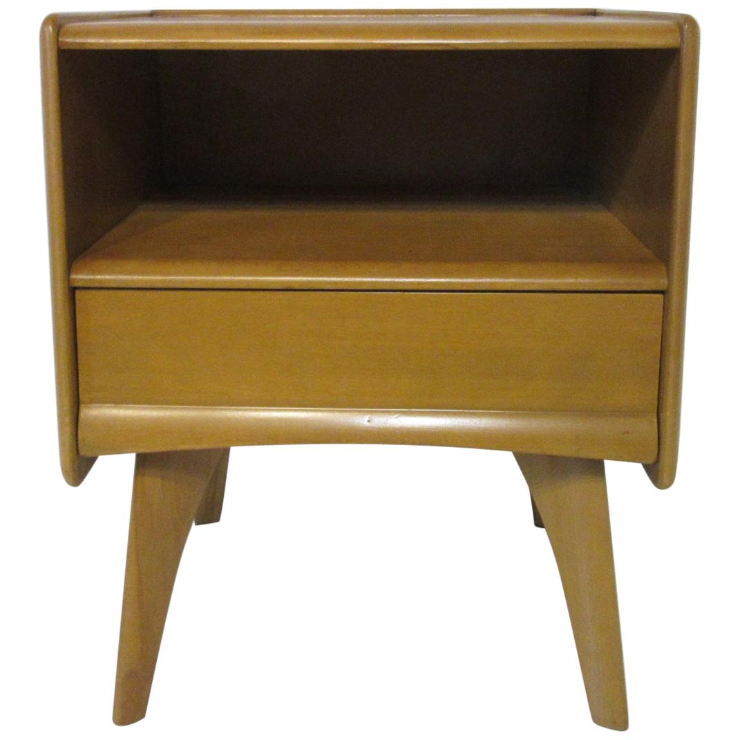 Midcentury Sculptura Nightstand by Heywood Wakefield at 1stDibs