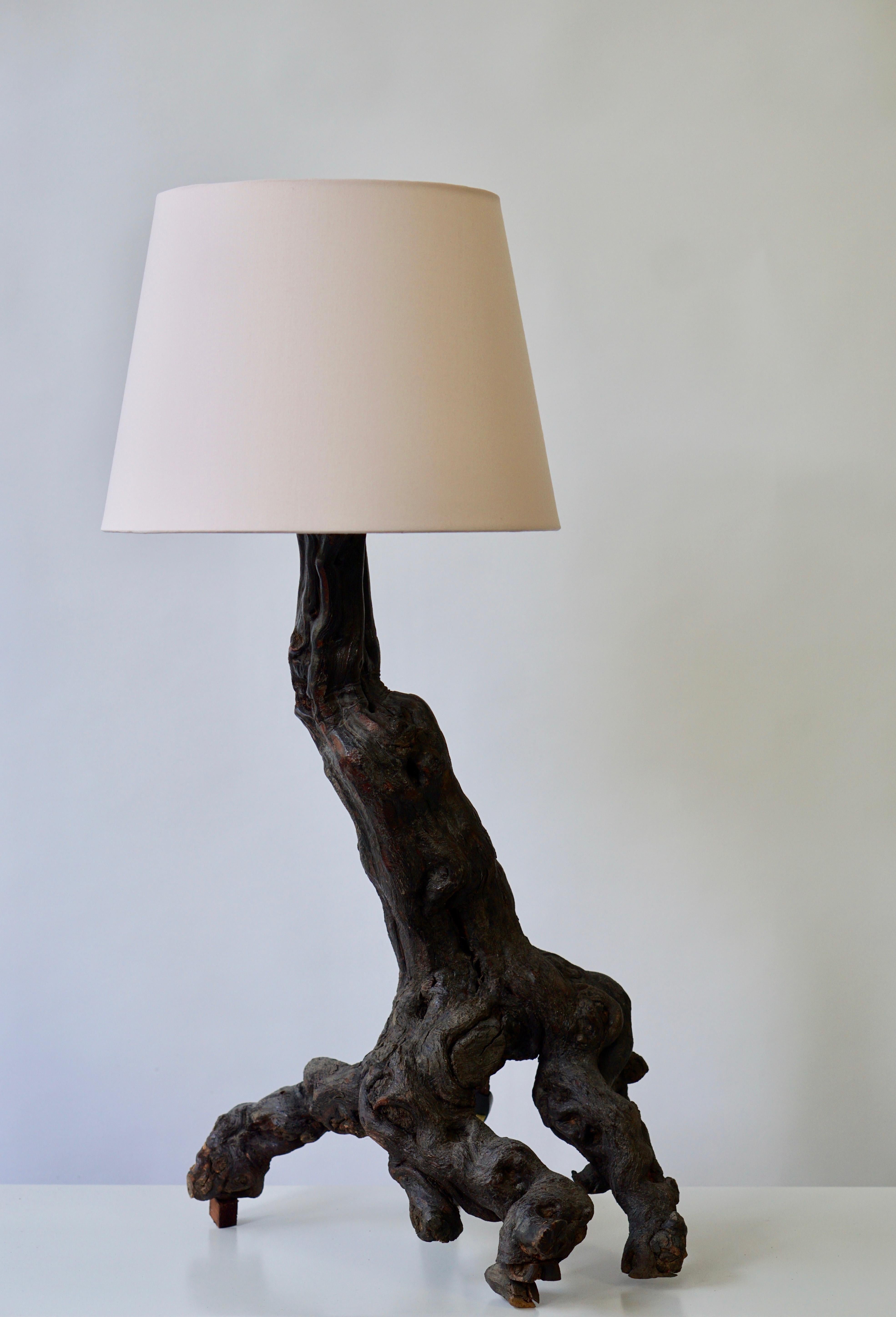 Mid-Century Modern Midcentury Sculptural Burl Lamp