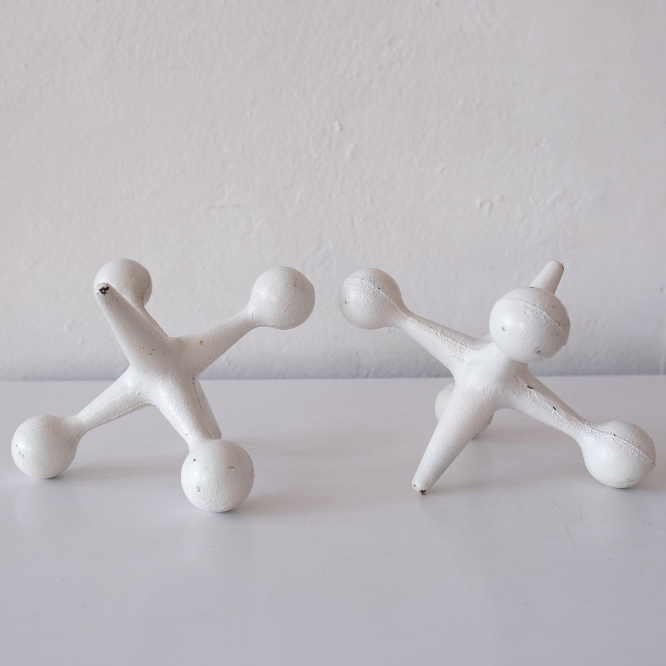 Mid-Century Modern Midcentury Sculptural Jacks Bookends by Bill Curry for Design Line