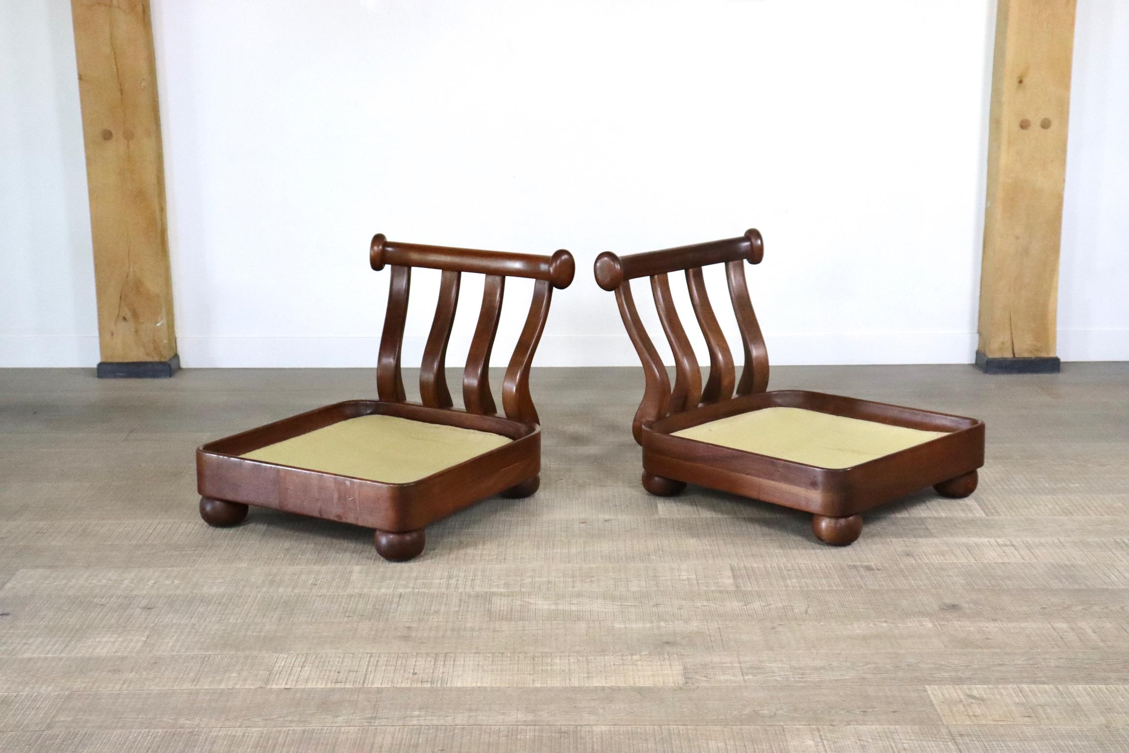 Midcentury Sculptural Lounge Chairs, Italy, 1960s 12