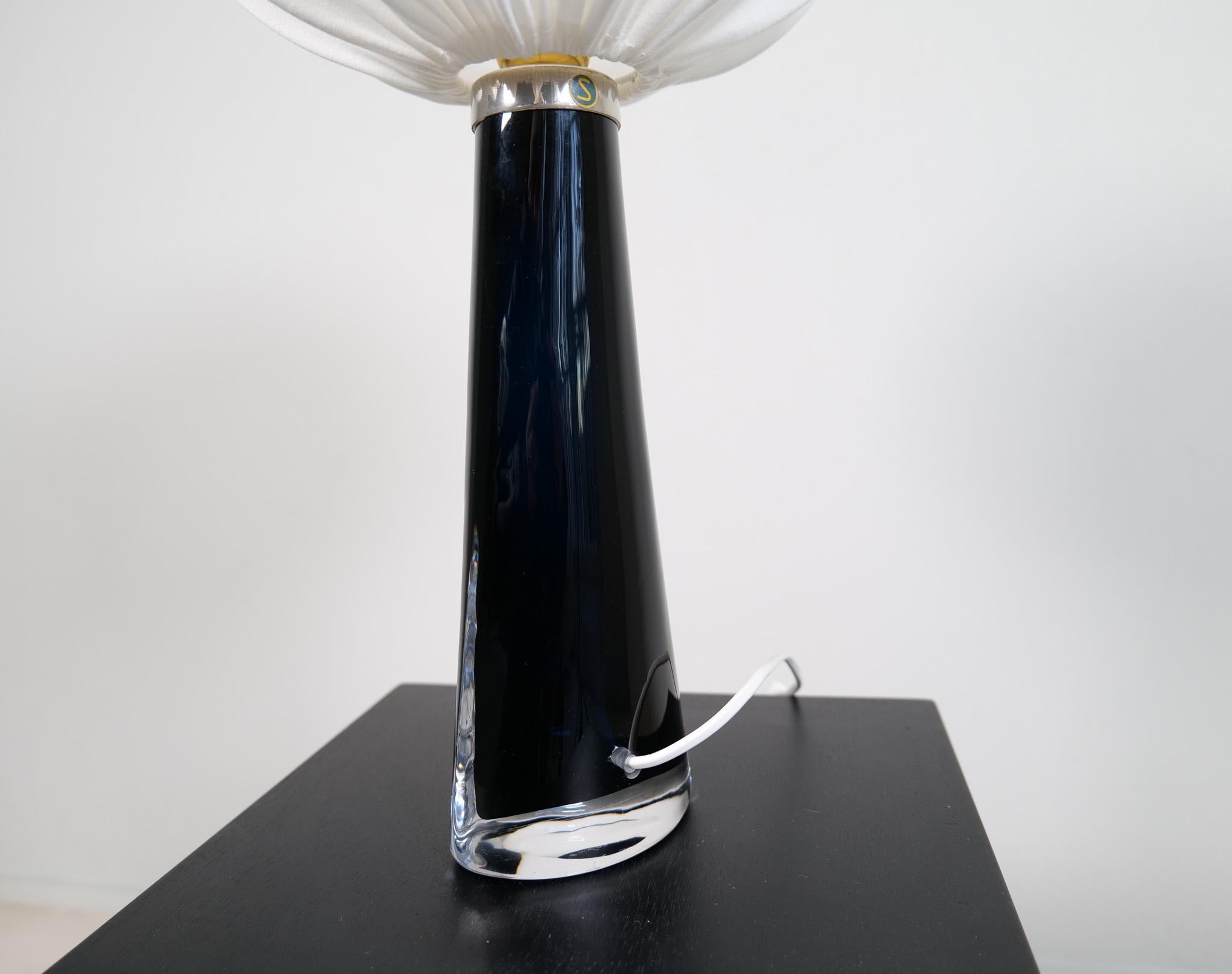 Midcentury Modern Sculptural Table Lamp by Carl Fagerlund Orrefors Sweden For Sale 3