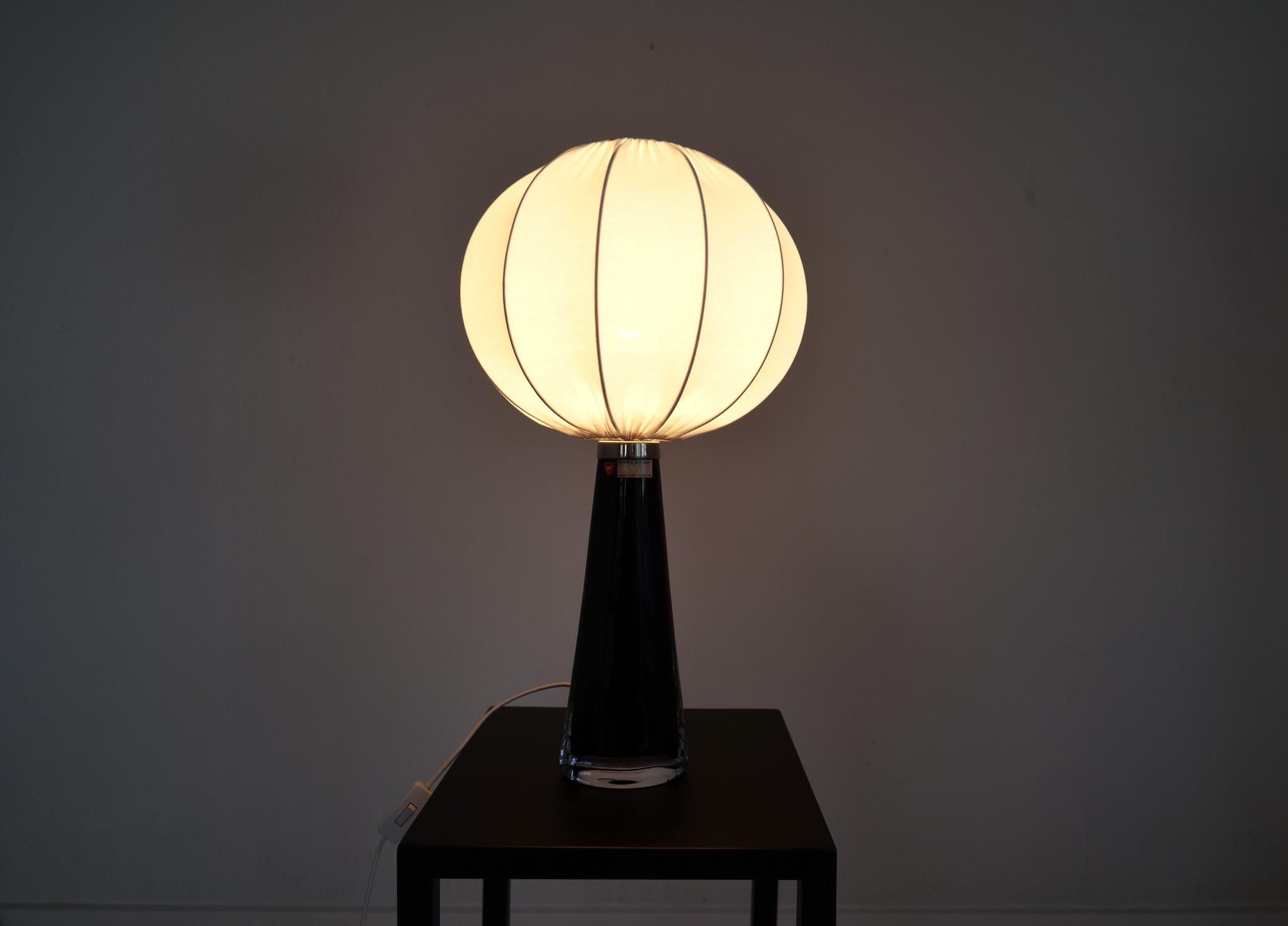 Midcentury Modern Sculptural Table Lamp by Carl Fagerlund Orrefors Sweden For Sale 4