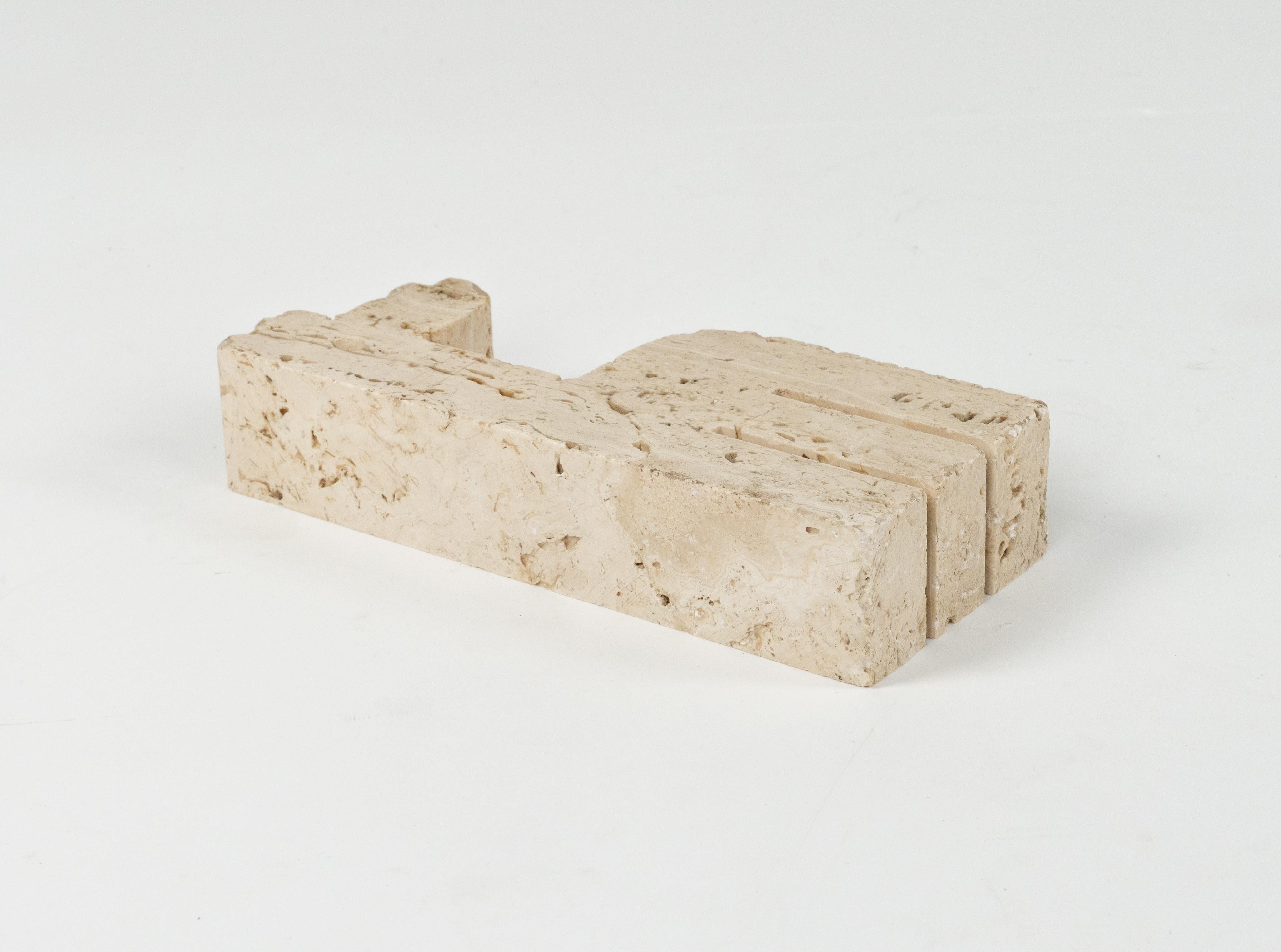Midcentury Sculpture Giraffe in Travertine by Fratelli Mannelli, Italy 1970s For Sale 5
