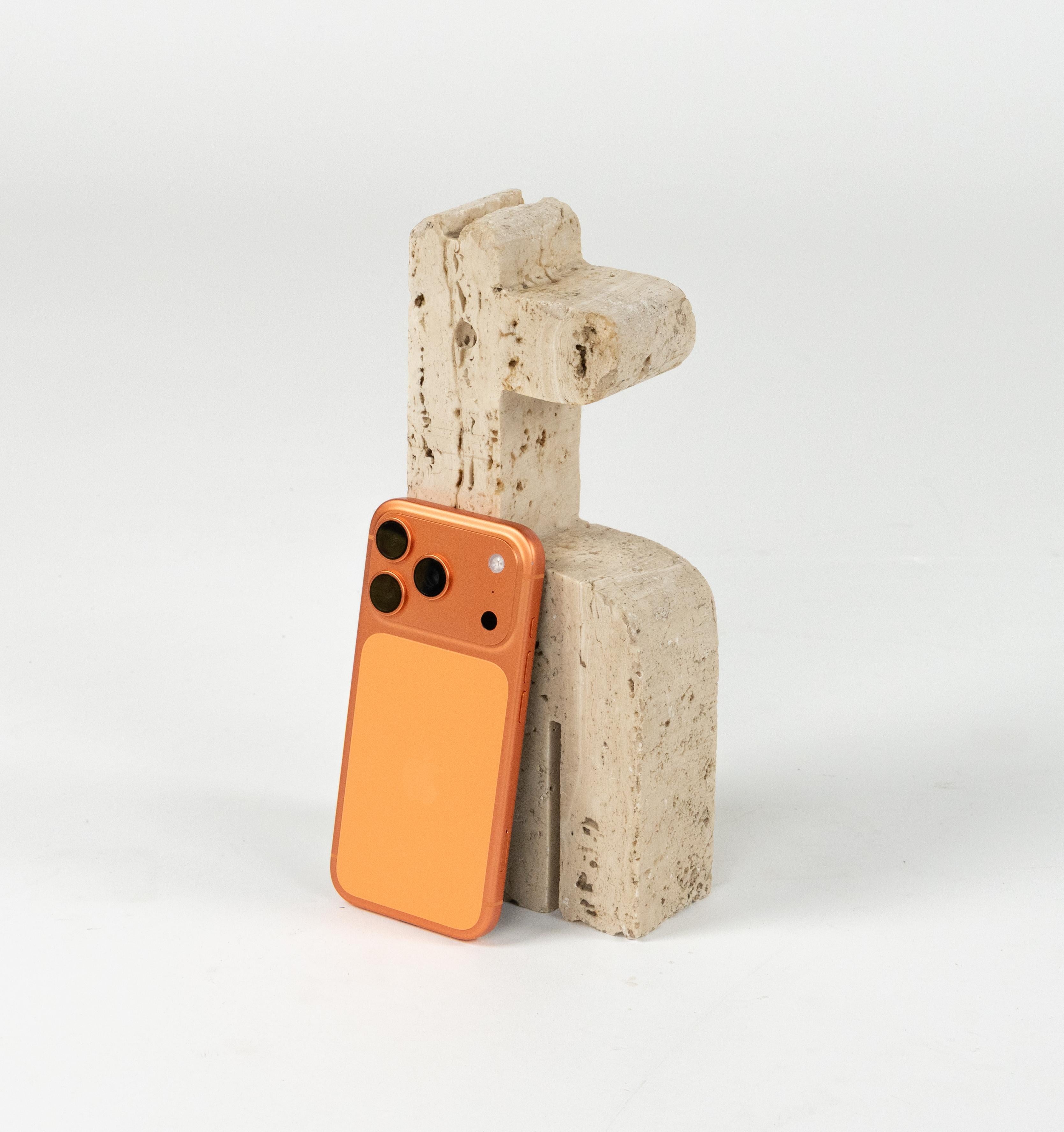 Midcentury Sculpture Giraffe in Travertine by Fratelli Mannelli, Italy 1970s For Sale 6