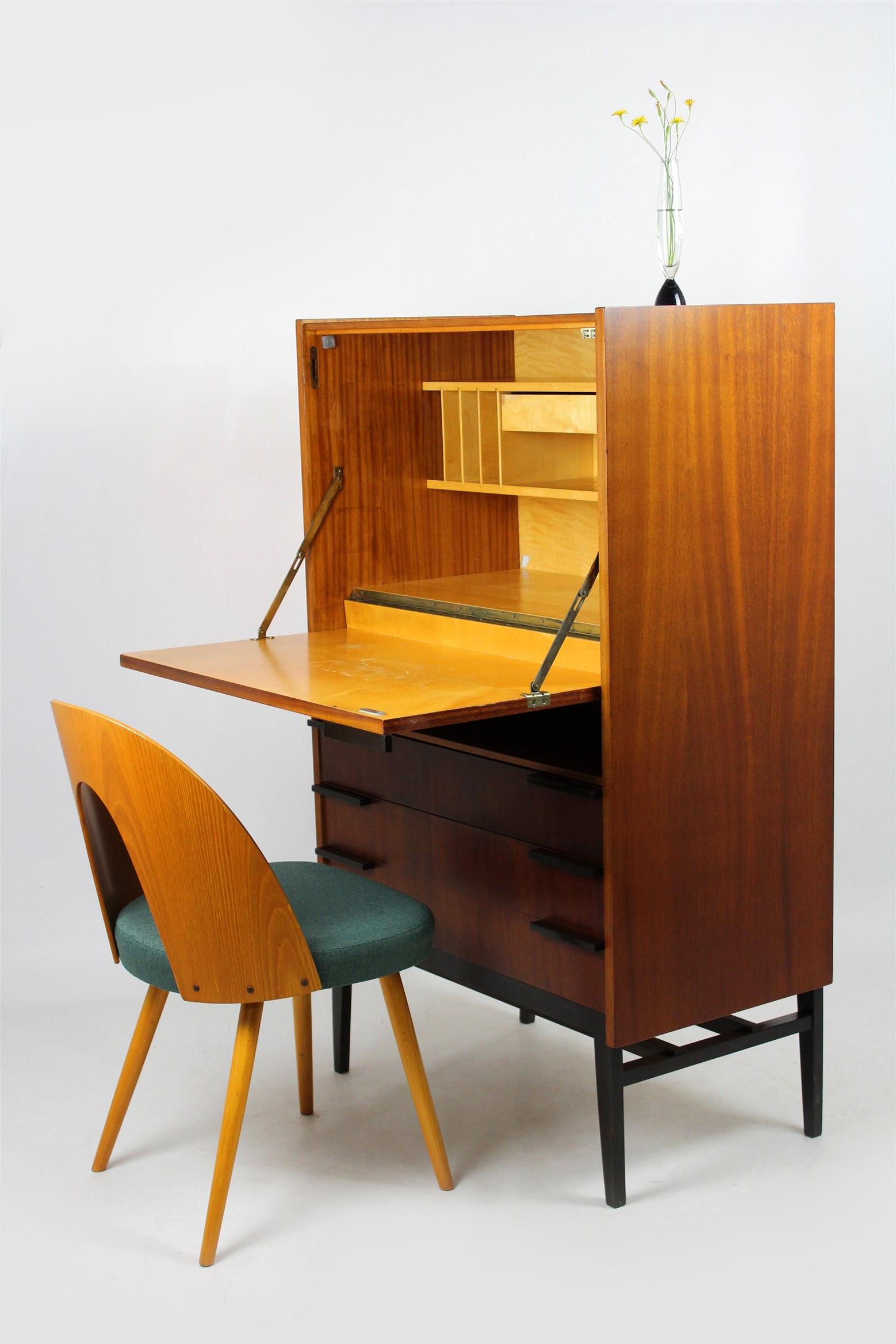 Czech Midcentury Secretary Desk by František Mezulaník for UP Bucovice, 1960s