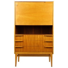 Midcentury Secretary Desk by František Mezulaník for UP Bucovice, 1960s