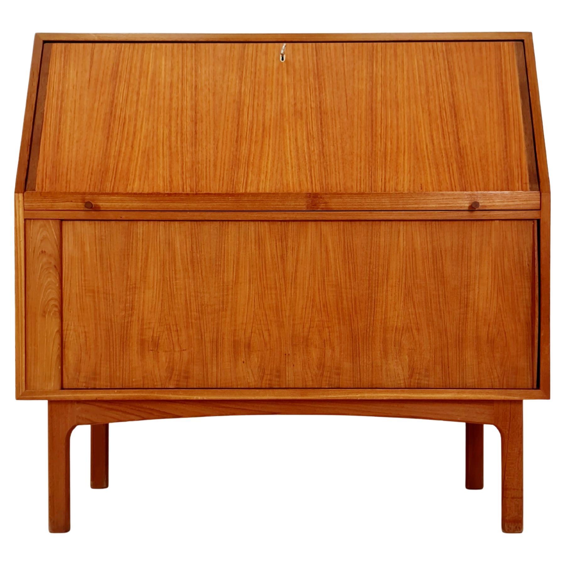 Midcentury Secretary Desk in teak by Bernhard pedersen & Son , Denmark, 1960’s