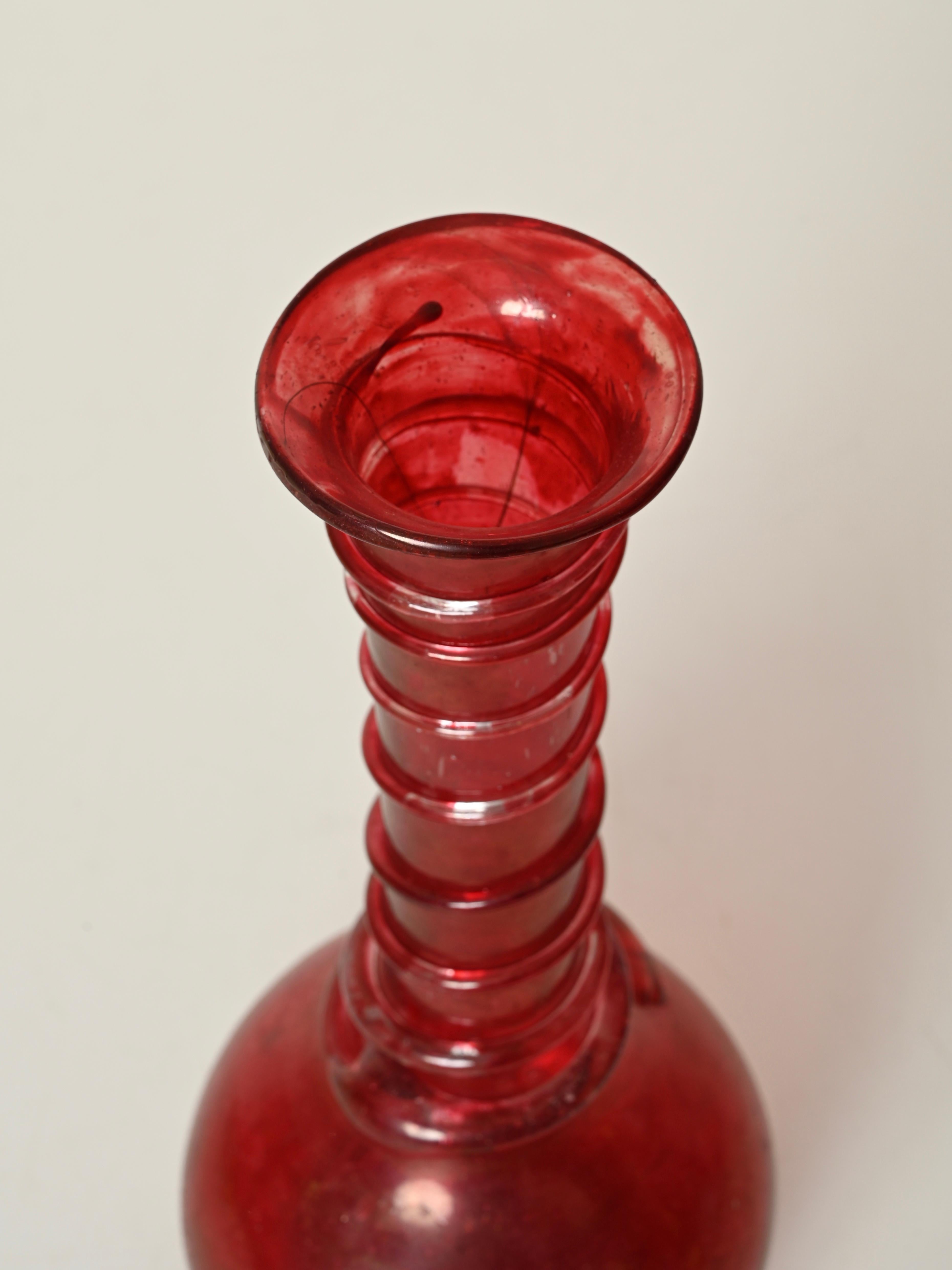 Italiano Midcentury Seguso Vetri d'Arte Large Red 