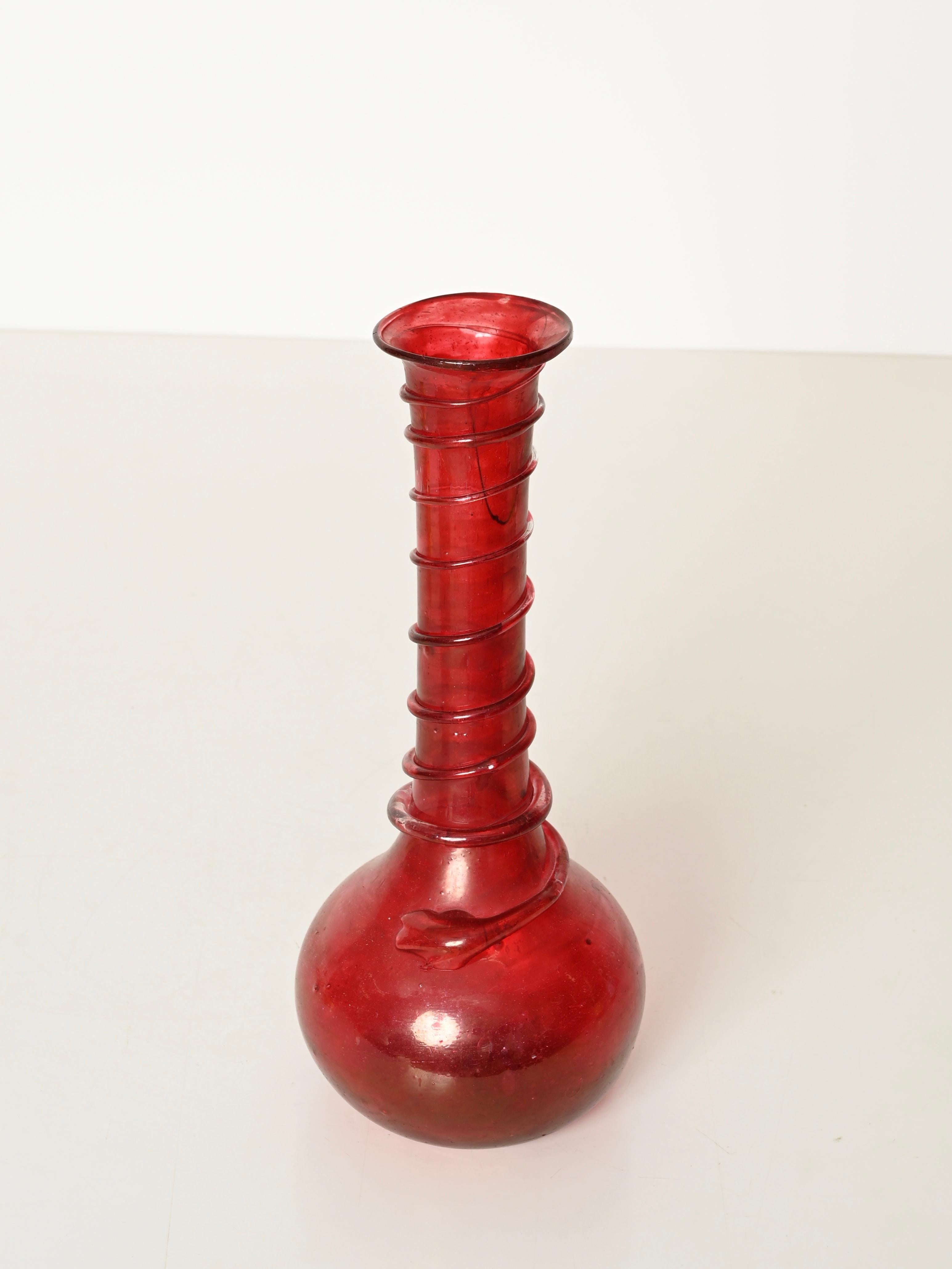 Midcentury Seguso Vetri d'Arte Large Red 