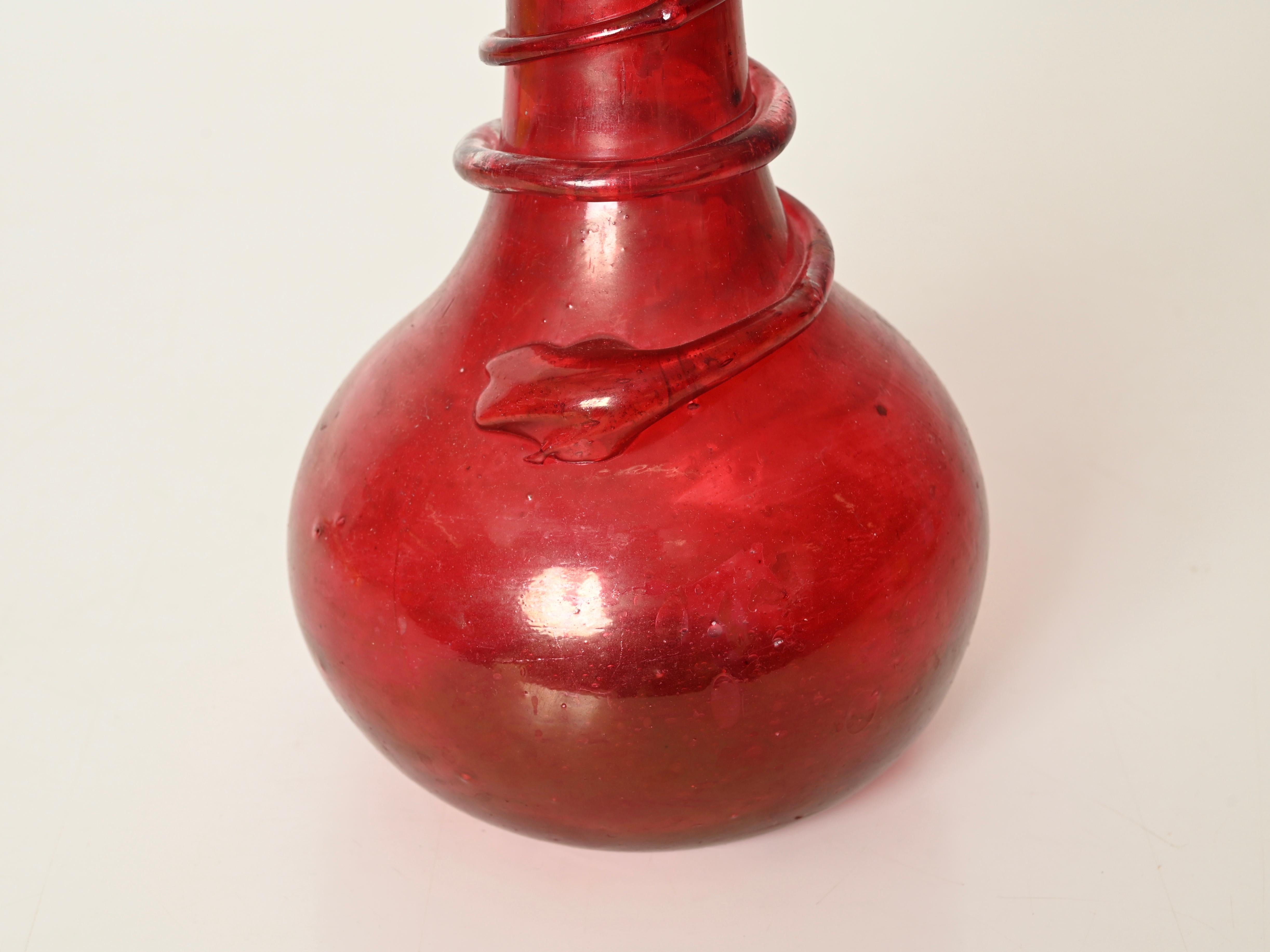 XX secolo Midcentury Seguso Vetri d'Arte Large Red 