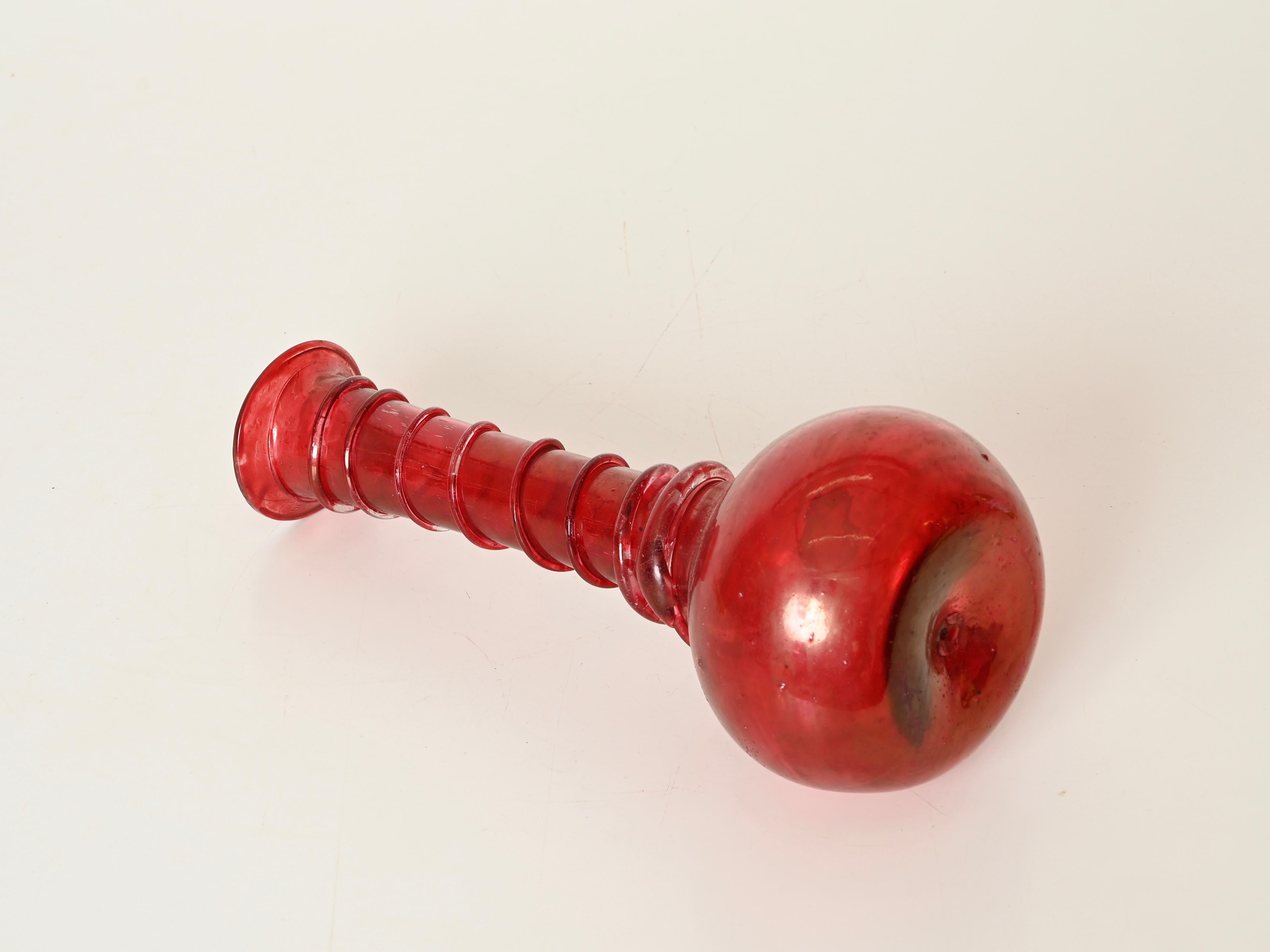 Midcentury Seguso Vetri d'Arte Large Red 