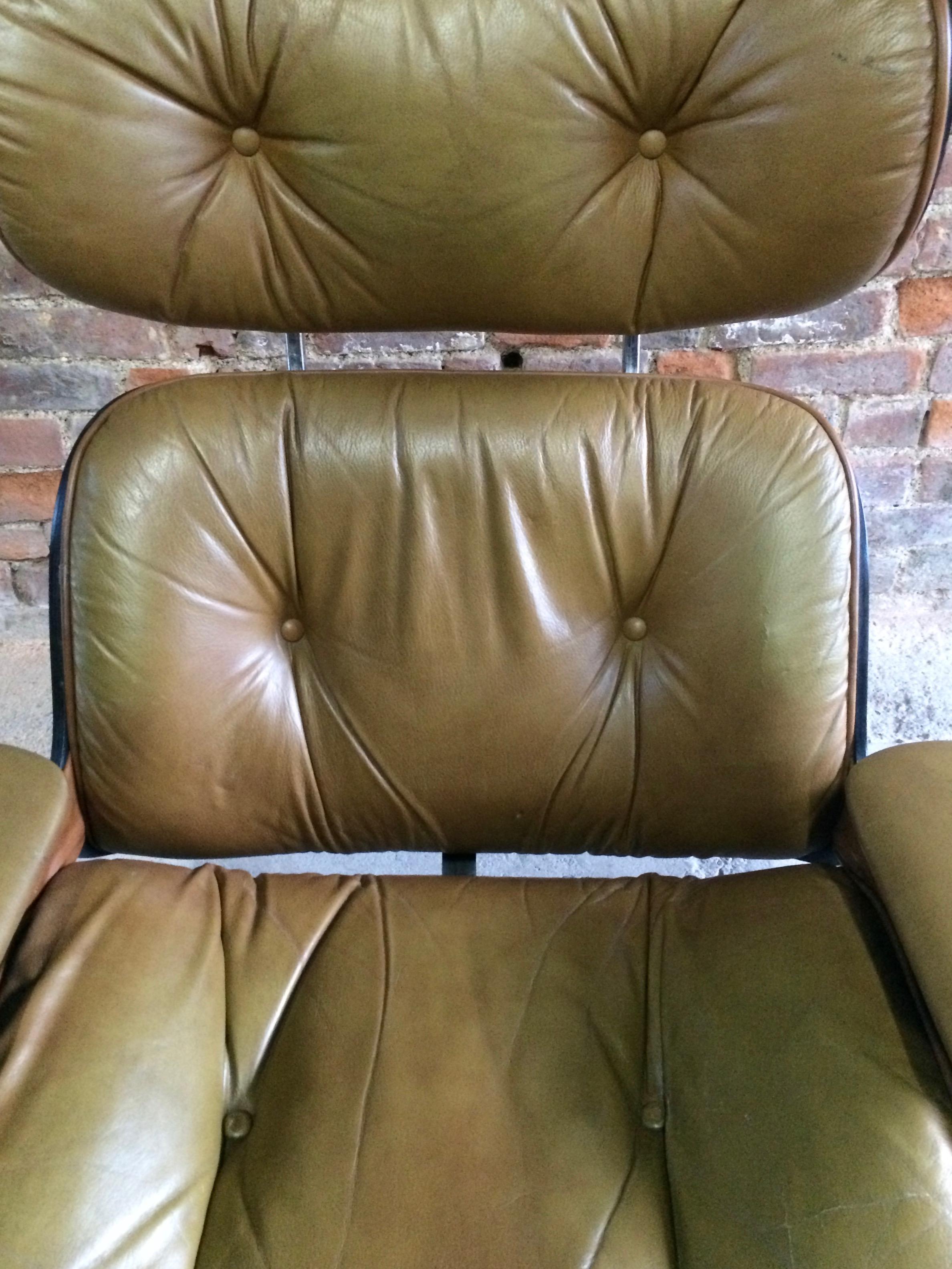 Midcentury Selig Plycraft Lounge Chair & Ottoman, circa 1960s 3