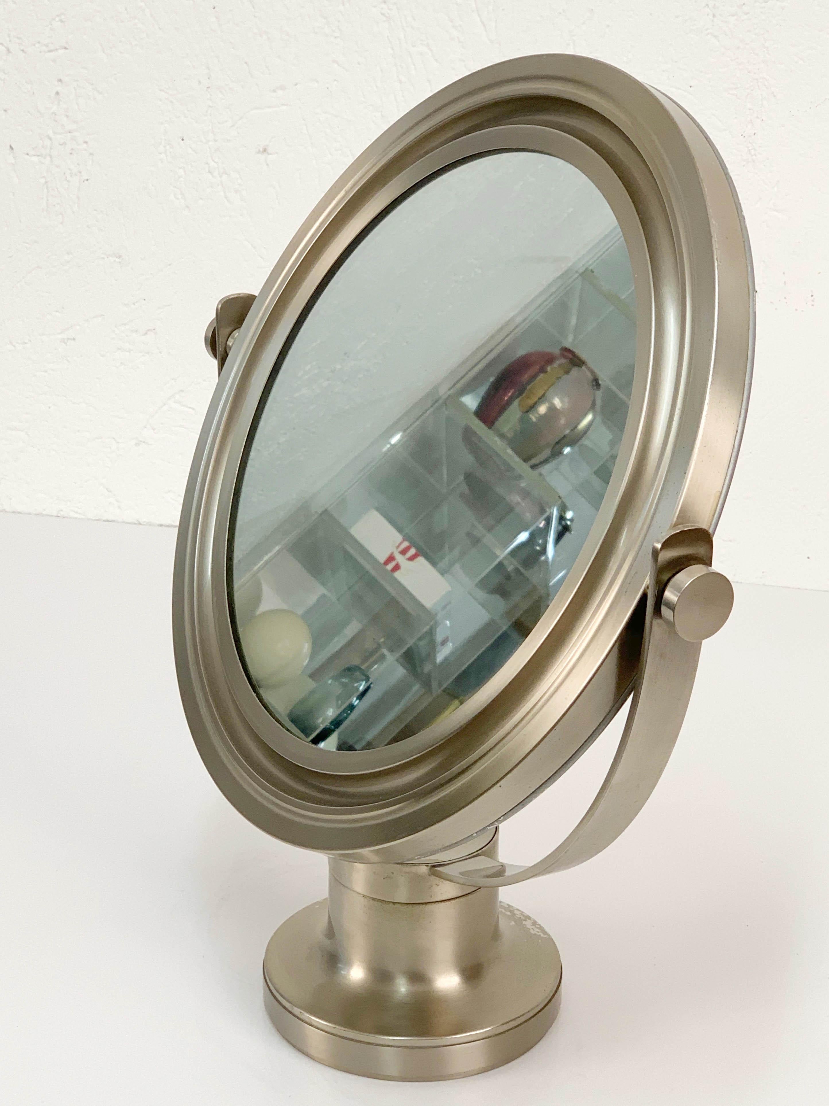 Miroir de table italien rond « Narciso » de Sergio Mazza pour Artemide, années 1960 en vente 4