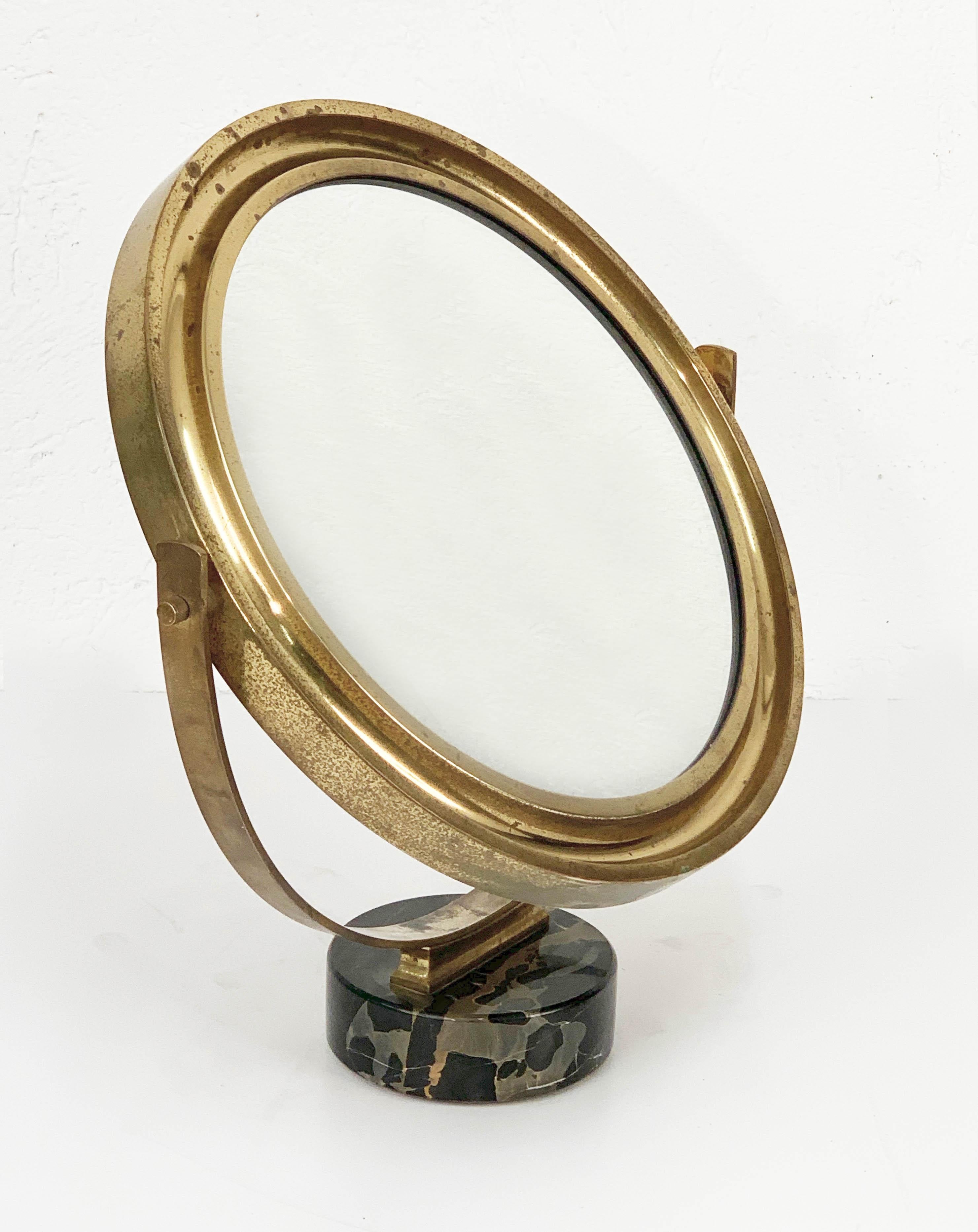 Miroir de table italien rond « Narciso » de Sergio Mazza du milieu du siècle pour Artemide, années 1960 8