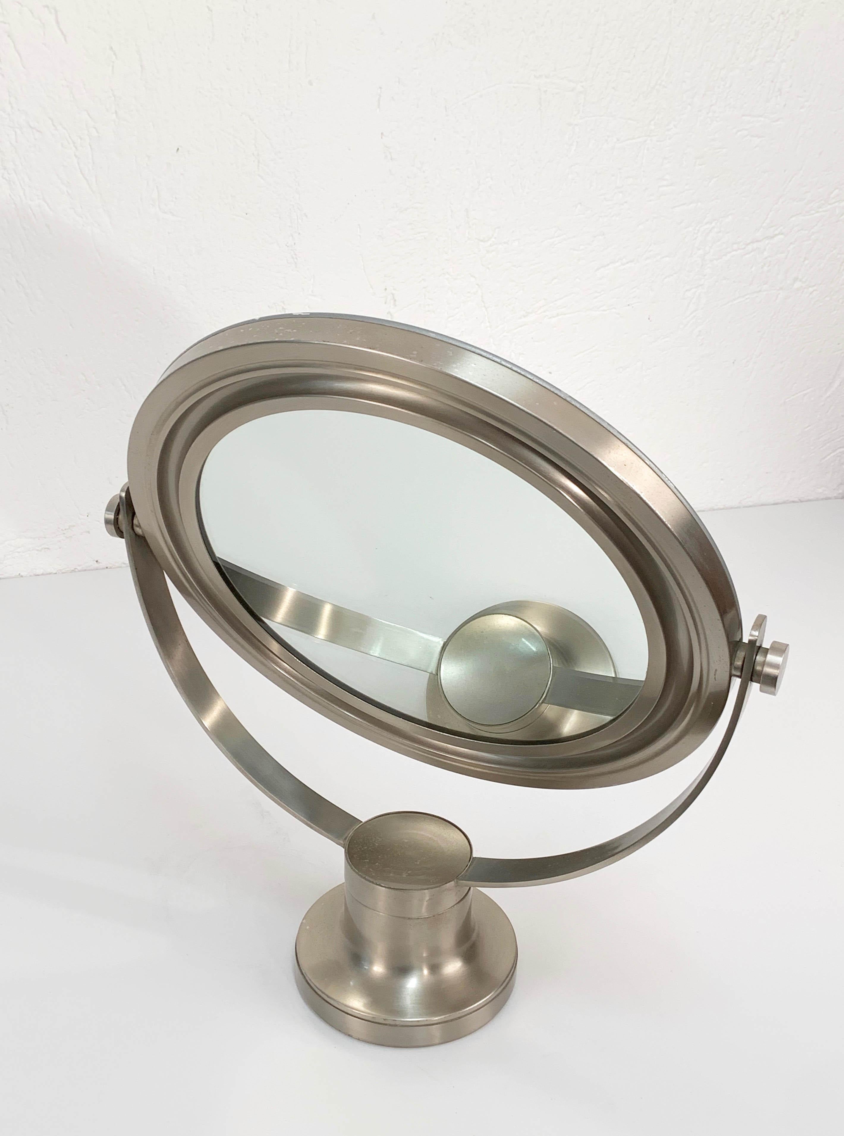 Miroir de table italien rond « Narciso » de Sergio Mazza pour Artemide, années 1960 en vente 13