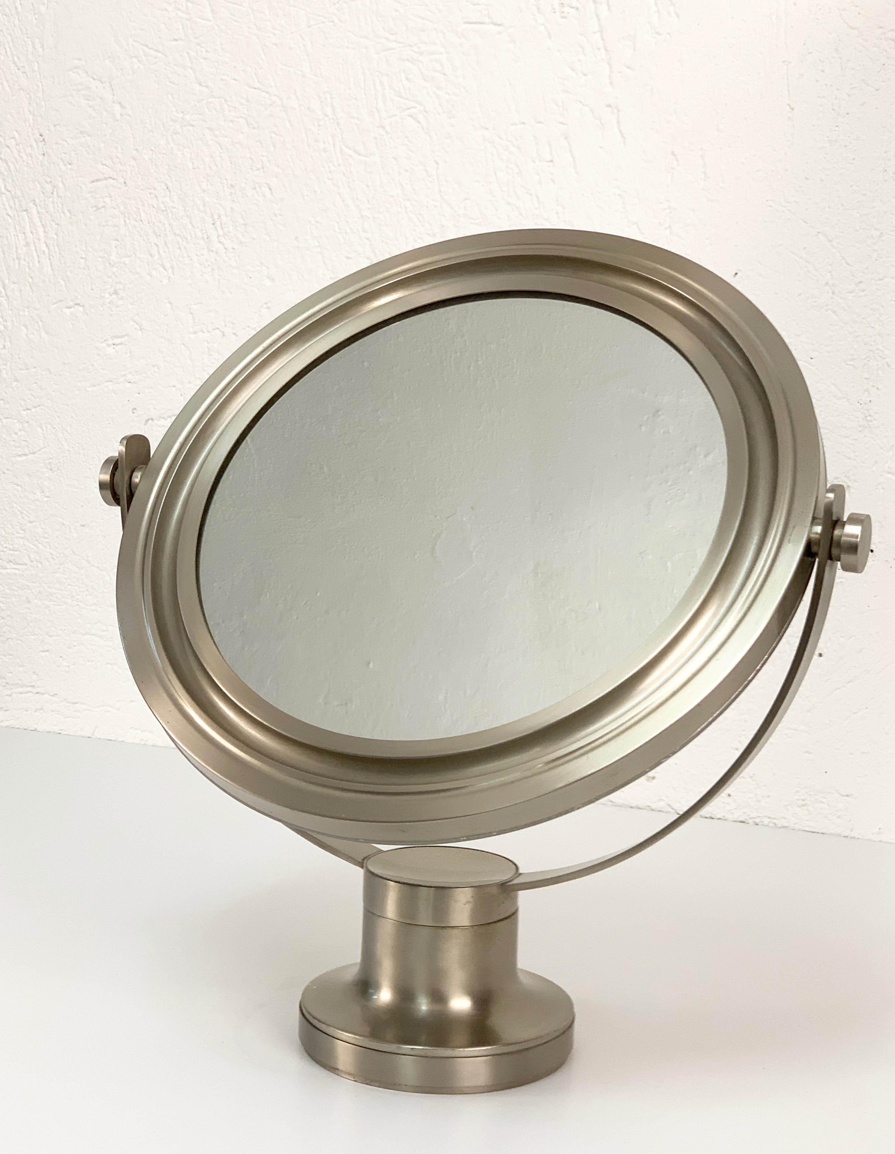 Miroir de table italien rond « Narciso » de Sergio Mazza pour Artemide, années 1960 en vente 1