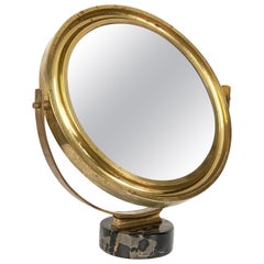 Miroir de table rond italien Sergio Mazza "Narciso" pour Artemide:: années 1960