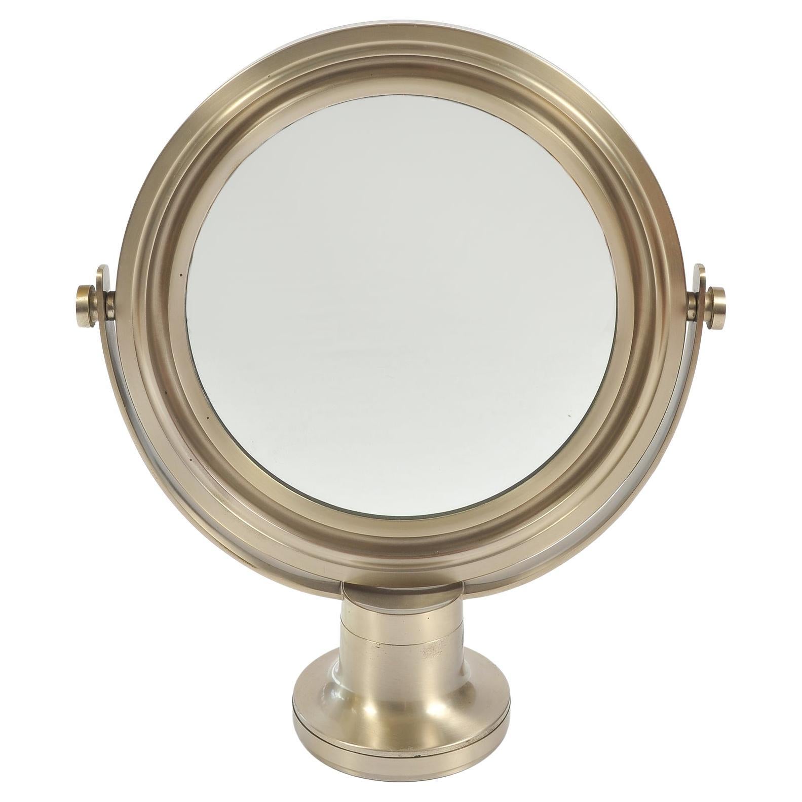 Specchio da tavolo italiano rotondo "Narciso" di Sergio Mazza per Artemide, 1960