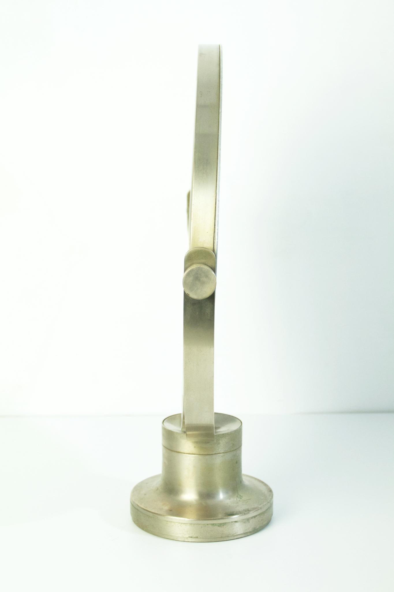 Sergio Mazza Tischspiegel „Narciso“ aus der Mitte des Jahrhunderts für Artemide, Italien (Nickel) im Angebot