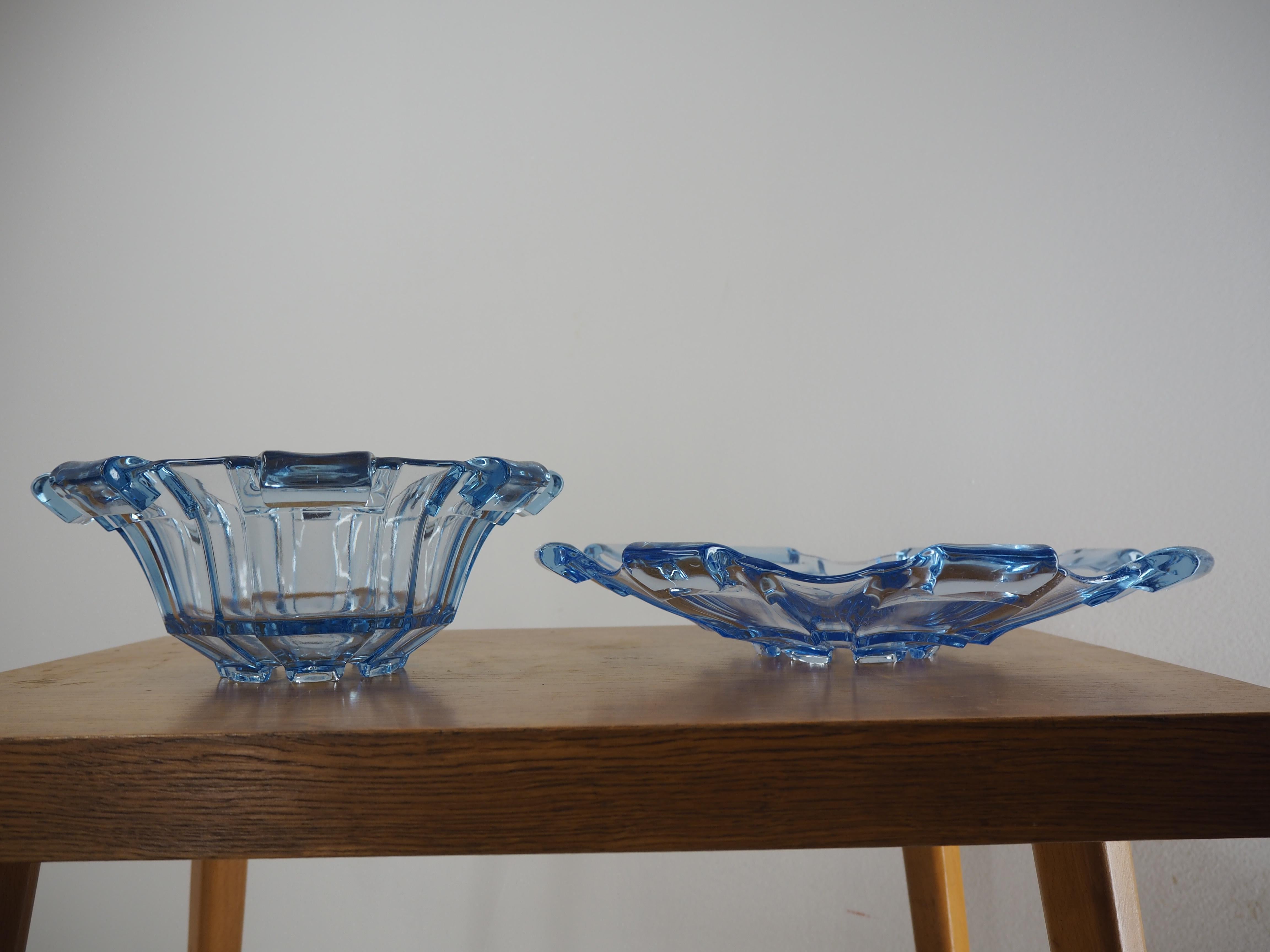 Glass Midcentury Serving Bowls, 1960s For Sale