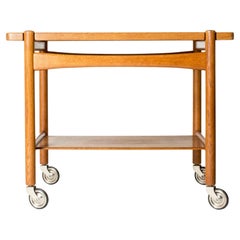 Chariot de service du milieu du siècle par Hans J. Wegner, Andreas Tuck, Danemark, années 1960