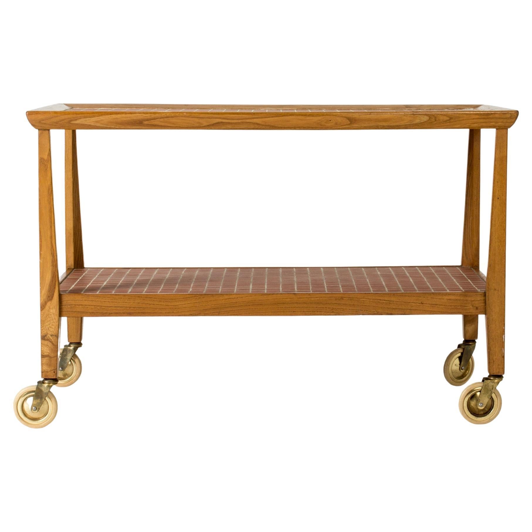 Mid Century Serving Cart by Otto Schulz, Boet, Sweden, 1950s