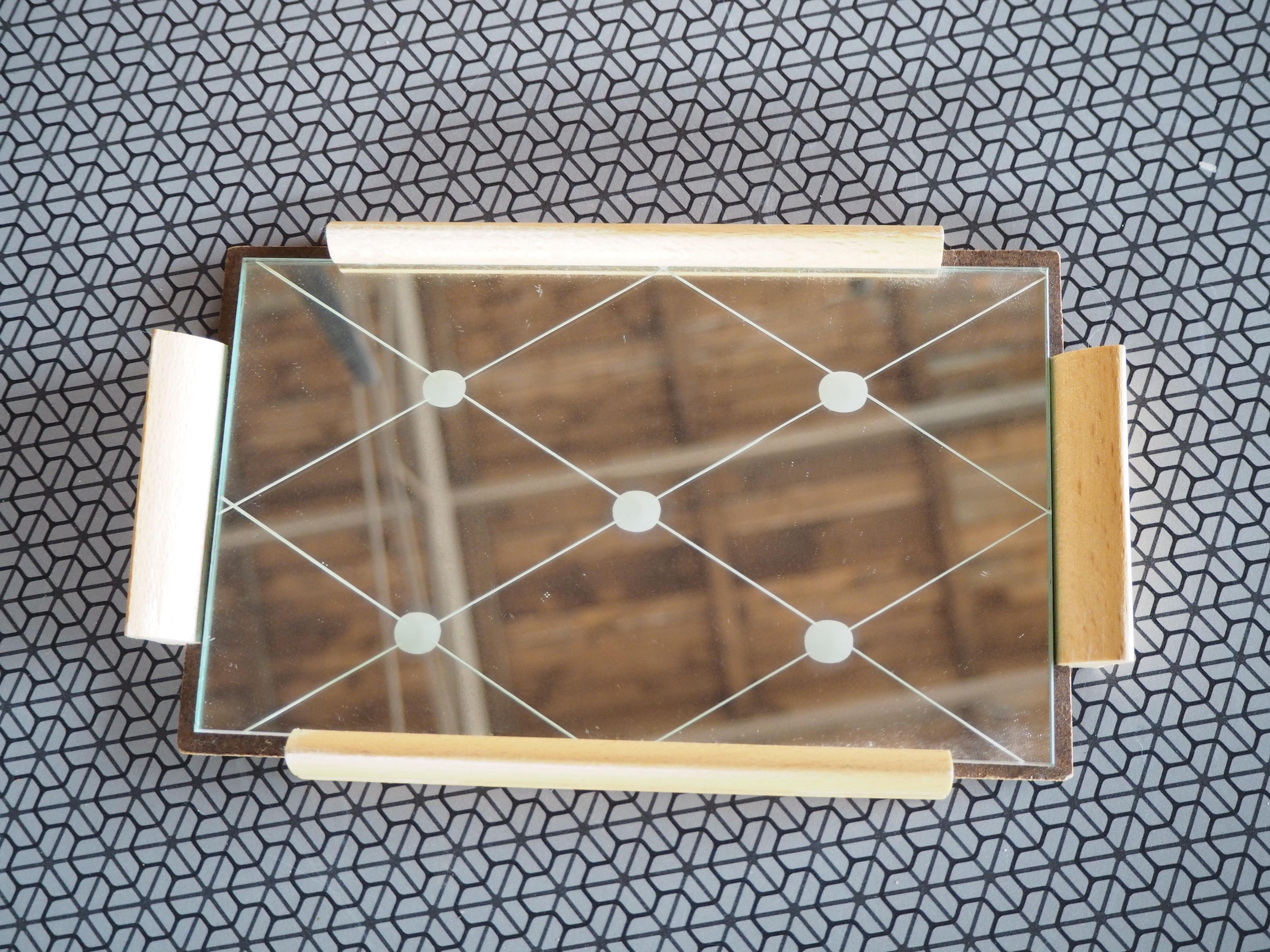 Bandeja de servir de mediados de siglo, Europa, años 50 en venta 3