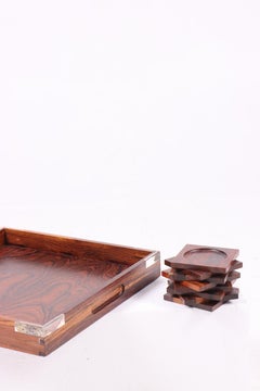 Vassoio da portata del Medioevo in palissandro di Quistgaard, Danimarca Moderna, anni '50