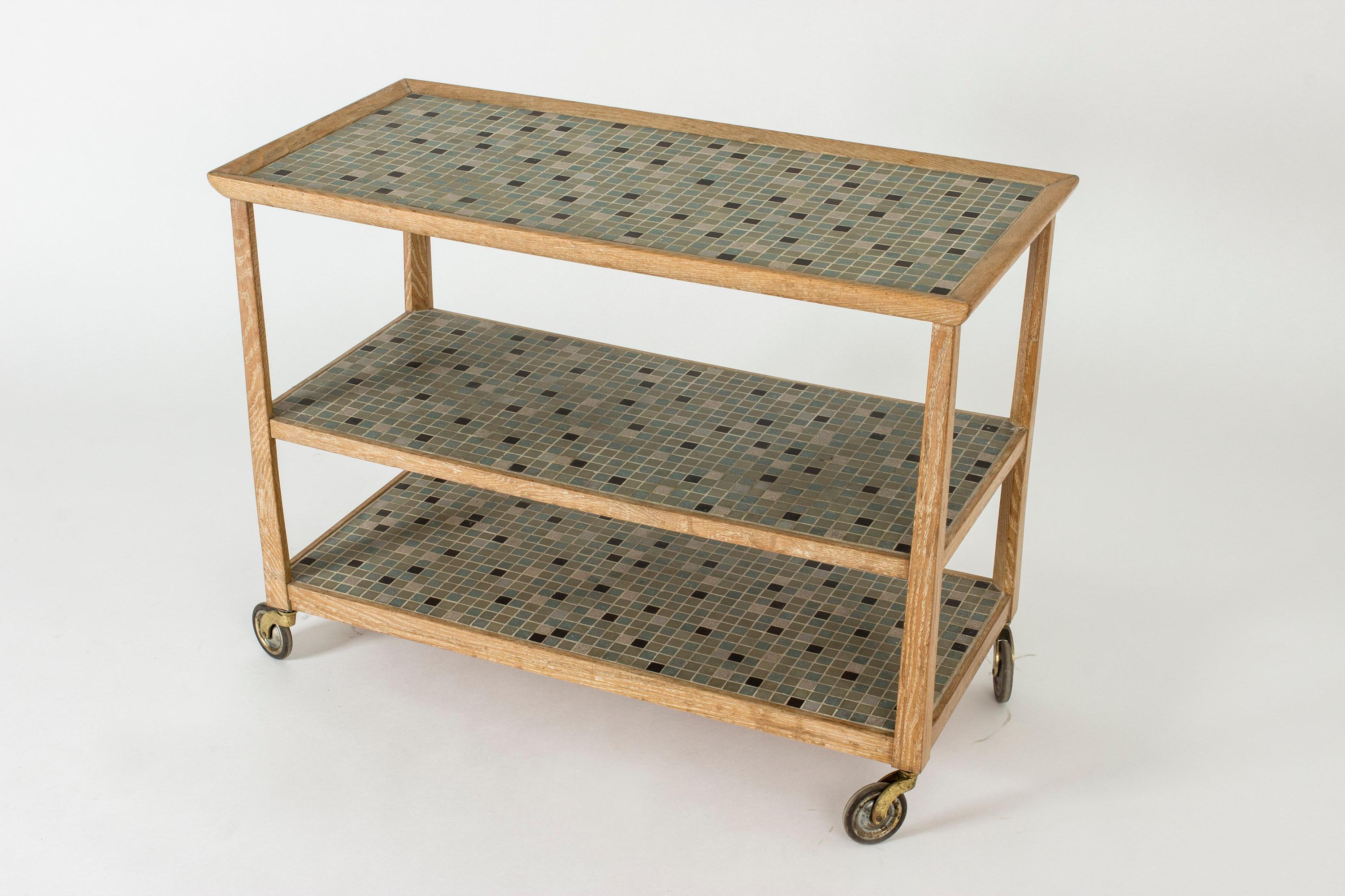 Swedish Midcentury Serving Trolley by Otto Schulz