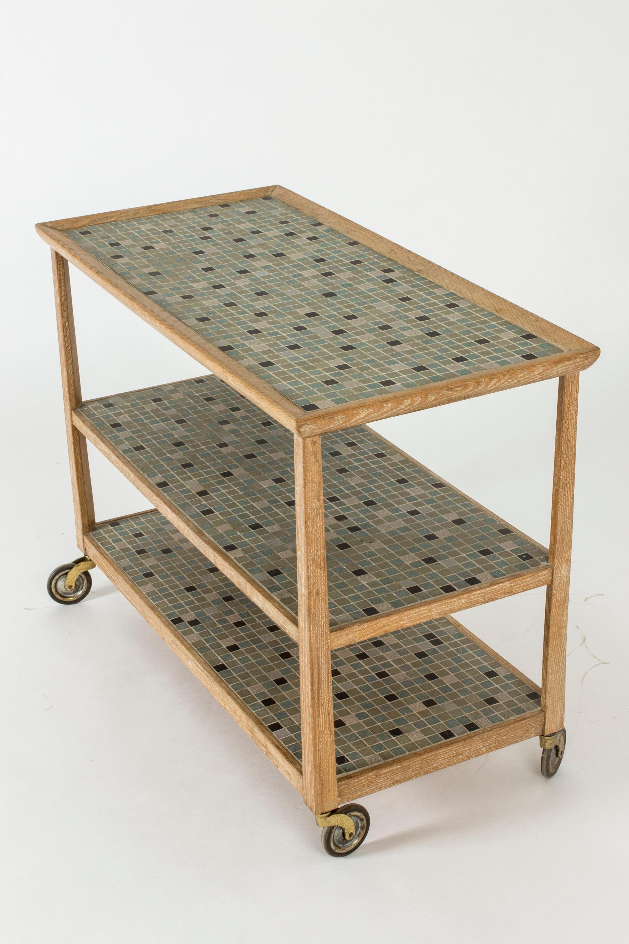Midcentury Serving Trolley by Otto Schulz In Good Condition In Stockholm, SE