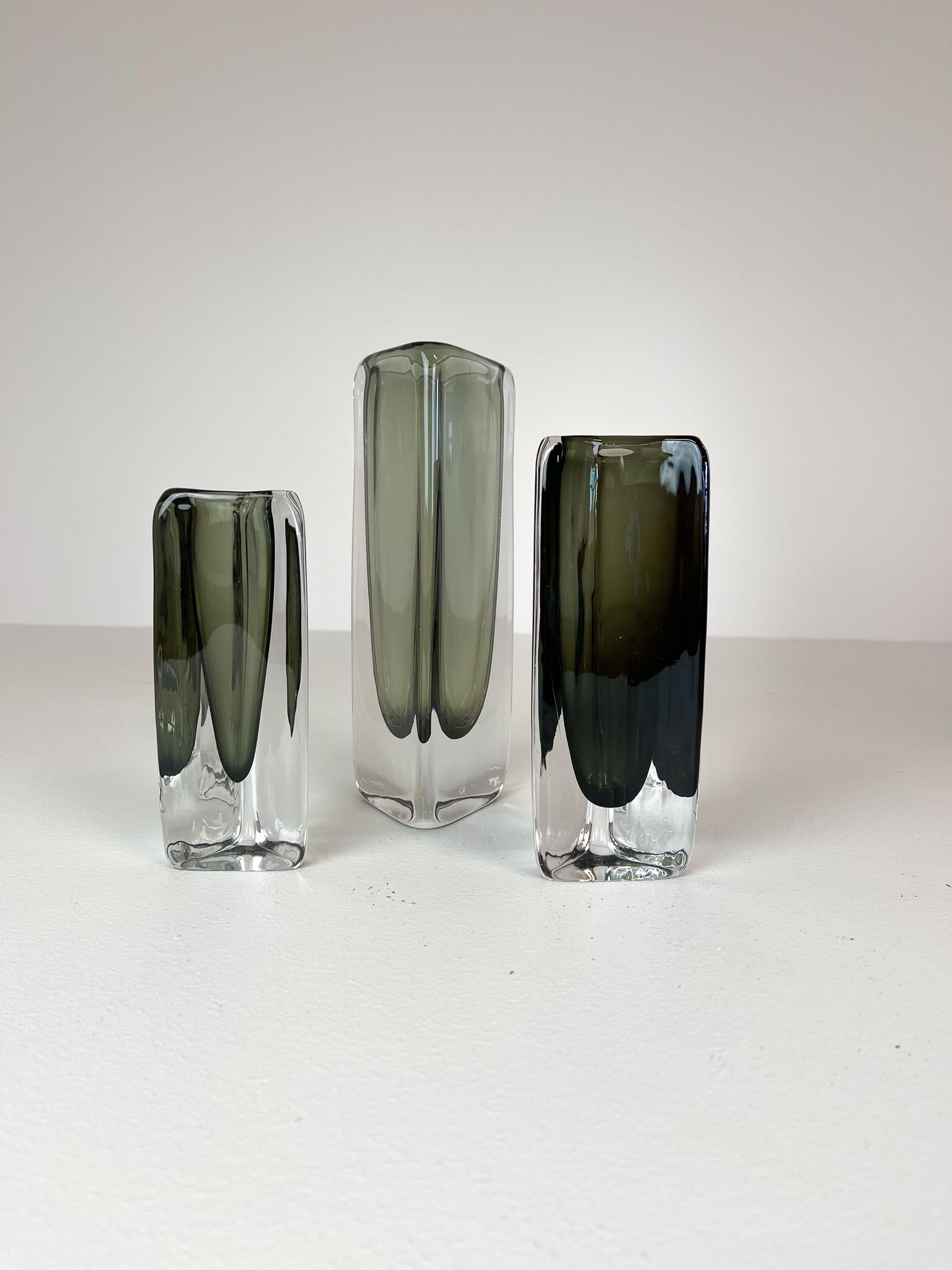Midcentury Set of 12 Pieces Art Glass Nils Landberg Orrefors, Sweden 8