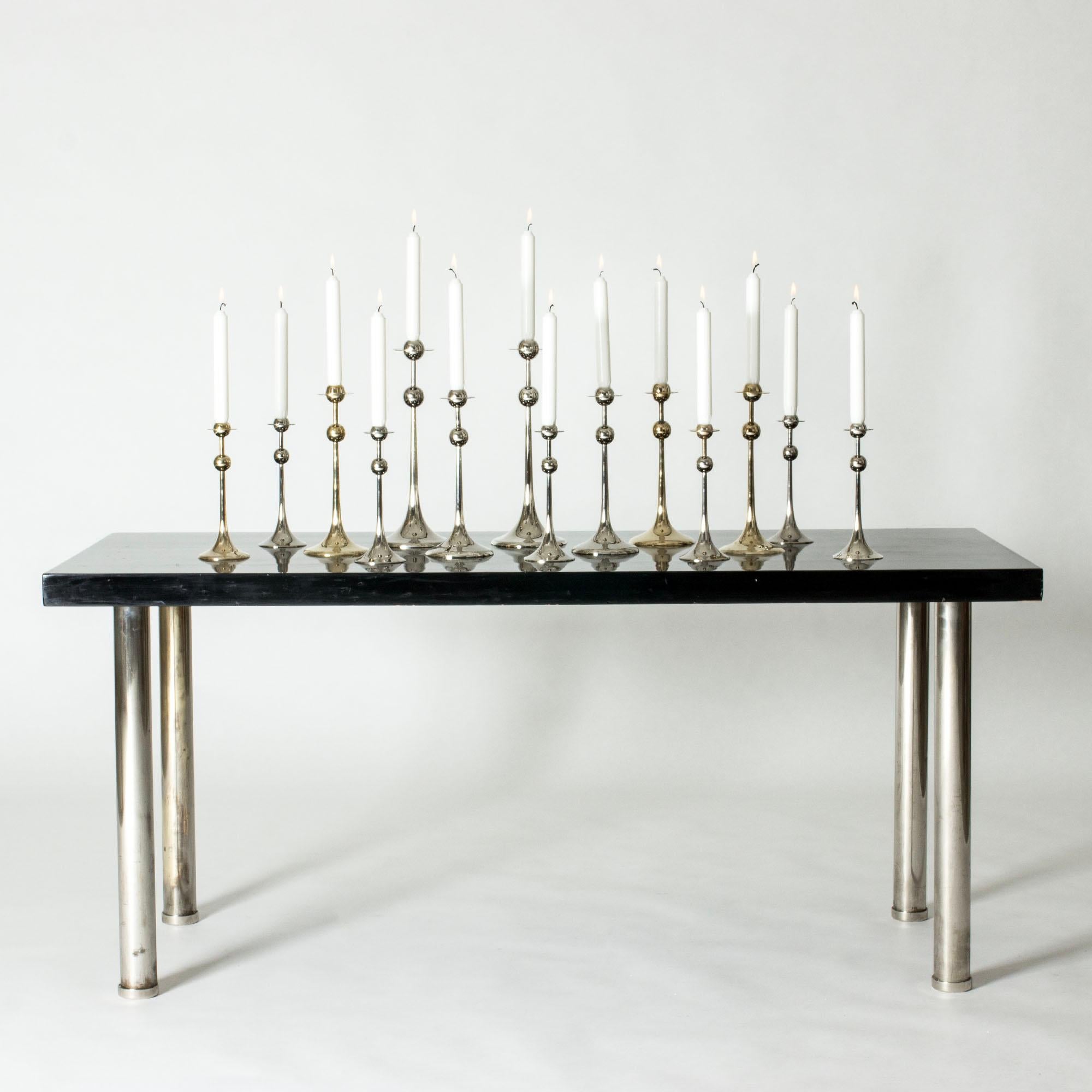 Set di 14 candelabri in argento di Kjell Engman, Svezia, 1979 in vendita 2