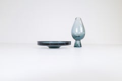 Midcentury Set of 2 Art Glass Vessels by Vicke Lindstrand for Kosta Sweden