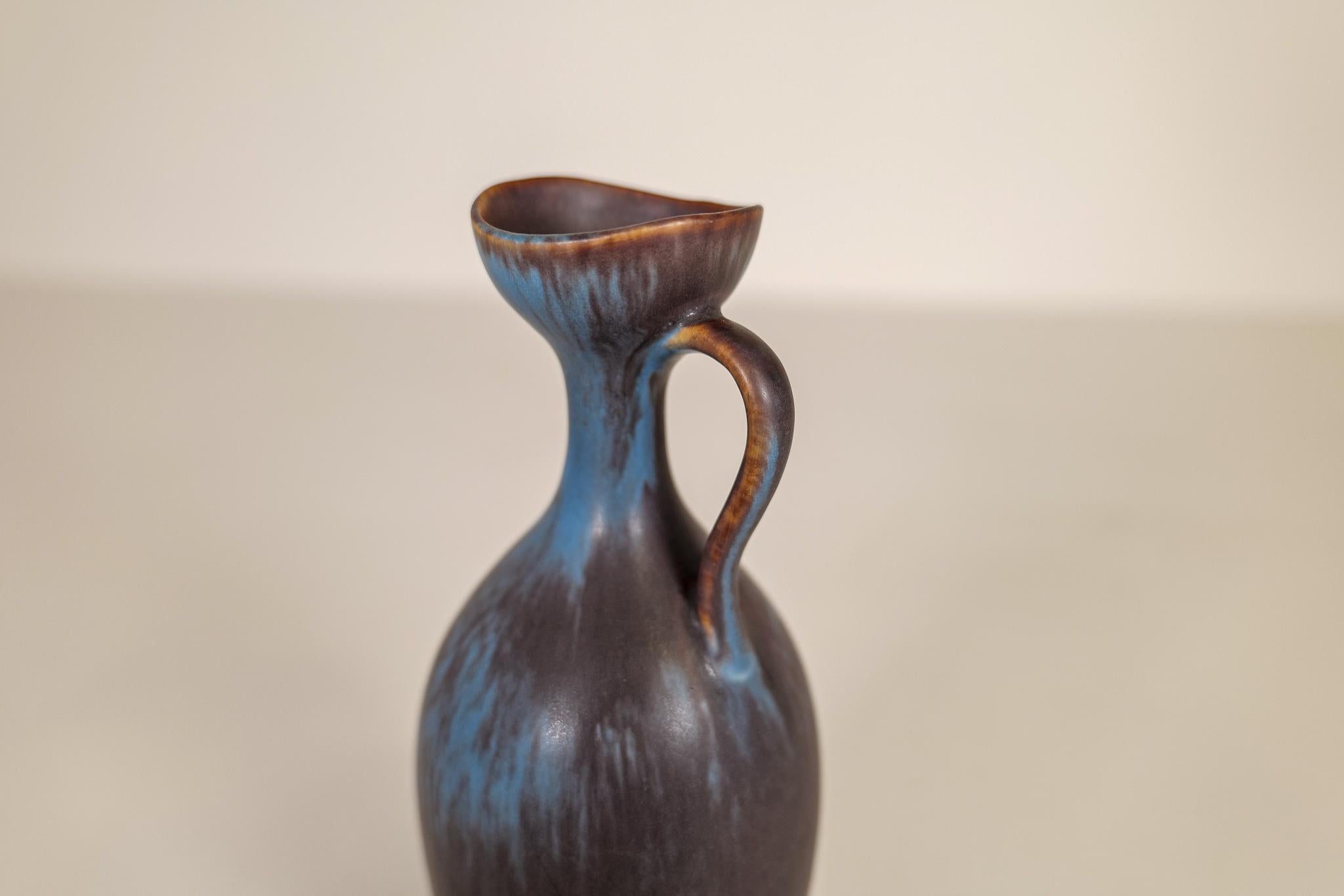 Midcentury Modern Set of 2 Ceramic Vases Gunnar Nylund Rörstrand, Sweden, 1950s For Sale 5