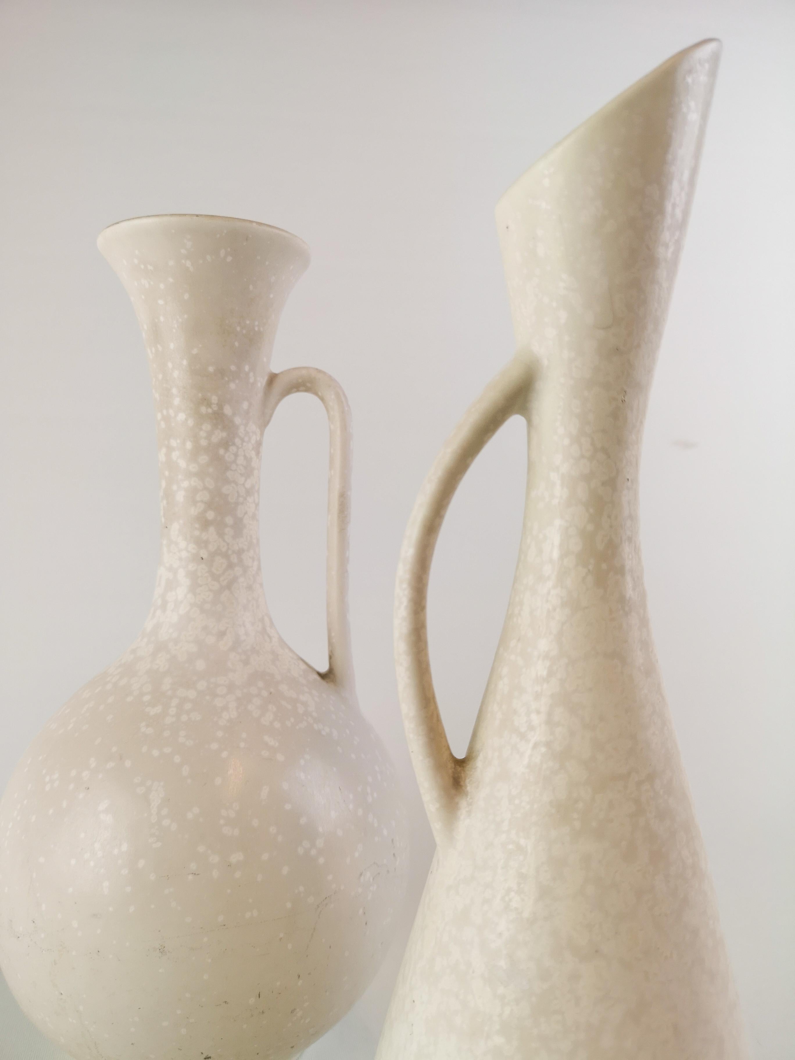 Ceramic Midcentury Set of 2 Large Vases Gunnar Nylund Midcentury Sweden Rörstrand