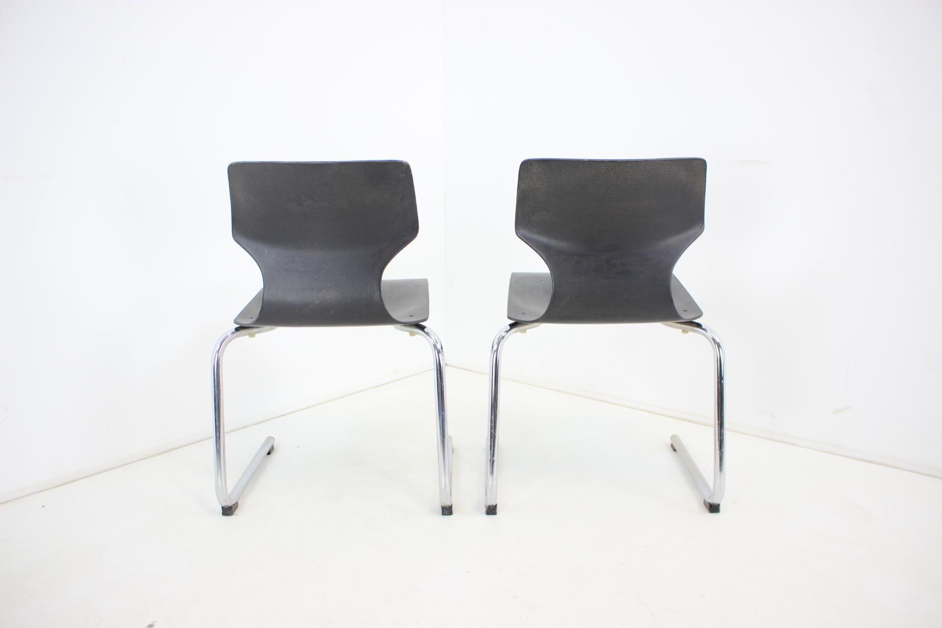 Mid Century Set of 2 Pagwood Chairs by Flototto, 1982 For Sale 3