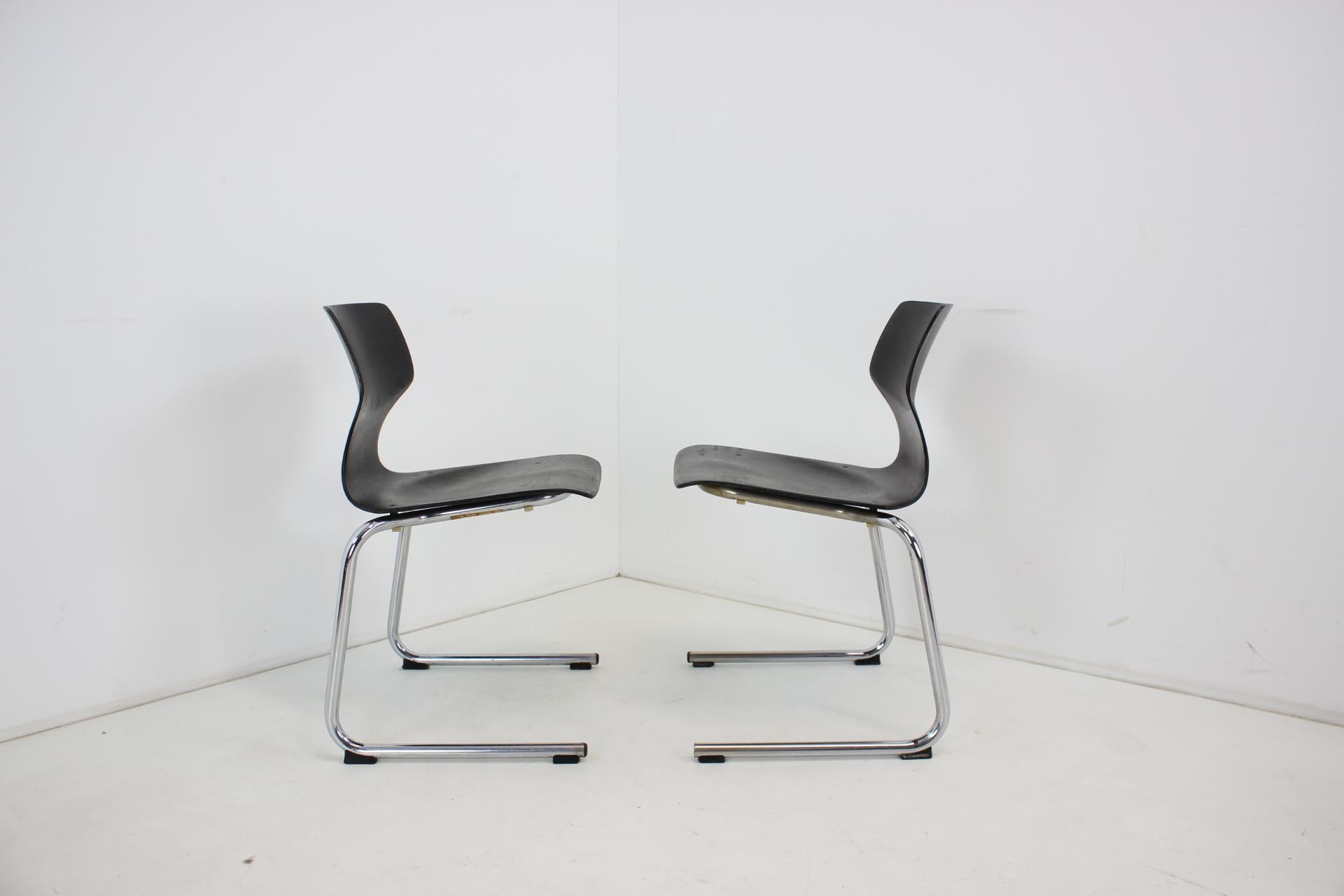 Mid Century Set of 2 Pagwood Chairs by Flototto, 1982 For Sale 4