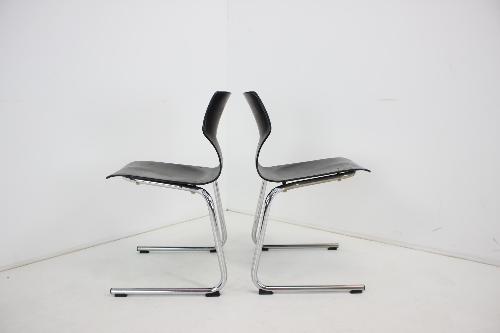 Mid Century Set of 2 Pagwood Chairs by Flototto, 1982 For Sale 1