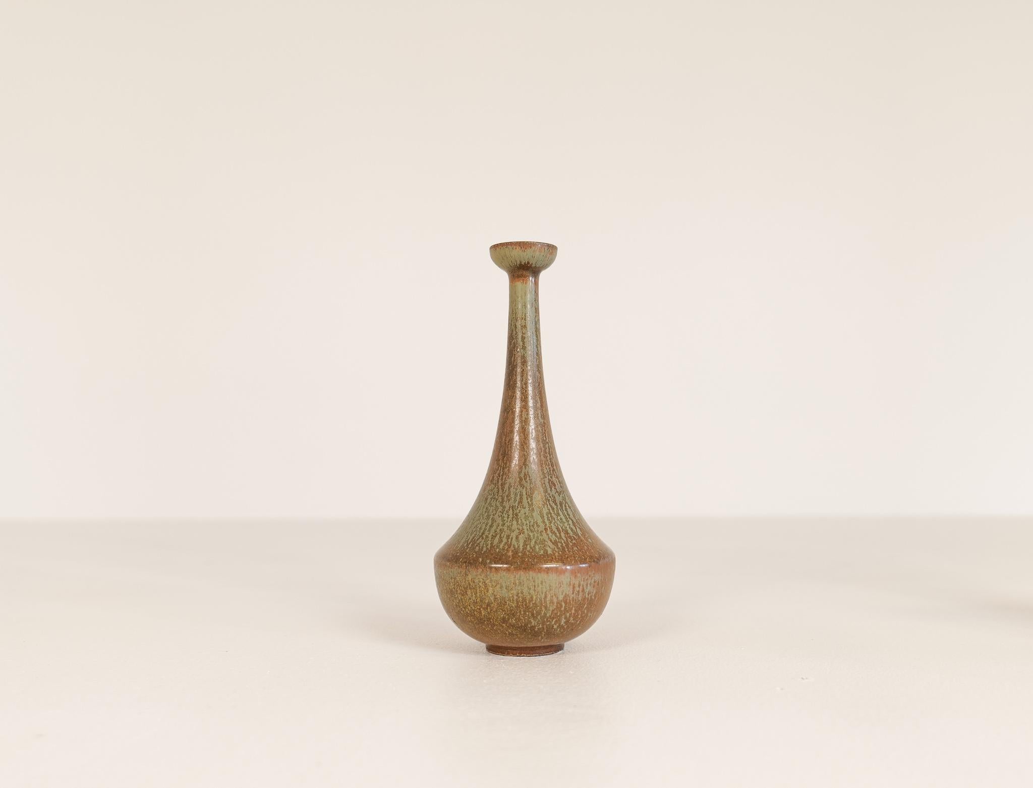 Midcentury Set of 3 Ceramic Vases Rörstrand Gunnar Nylund, Sweden, 1950s 2