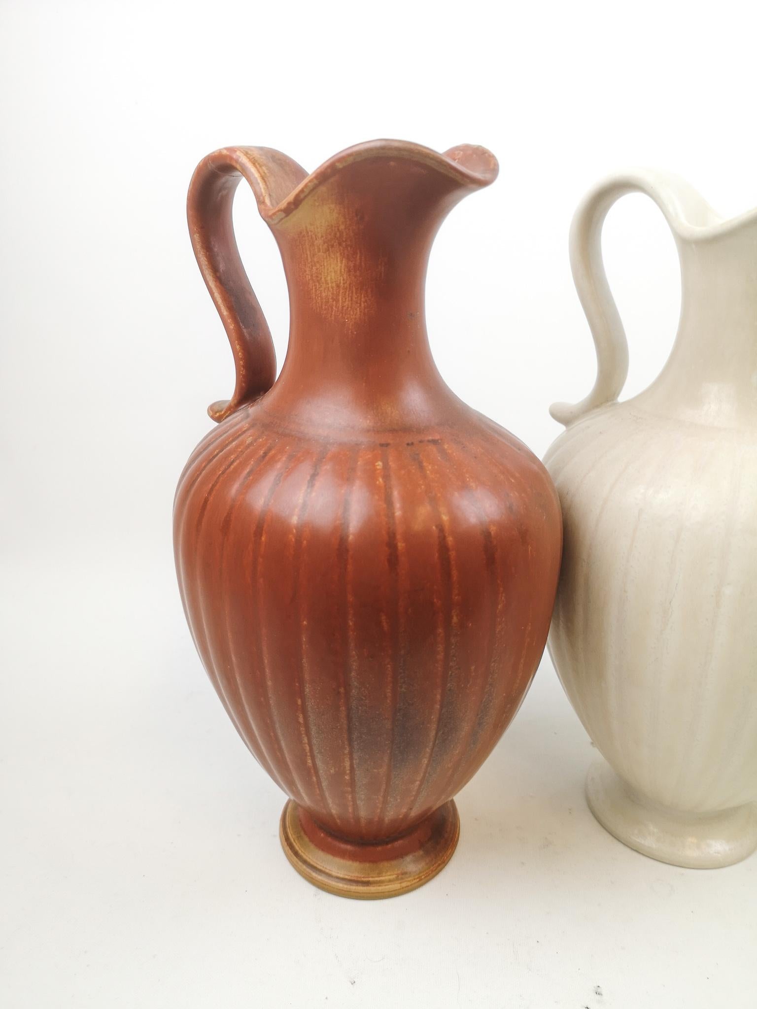 Midcentury Set of 3 Ceramic Vases Rörstrand Gunnar Nylund, Sweden 3
