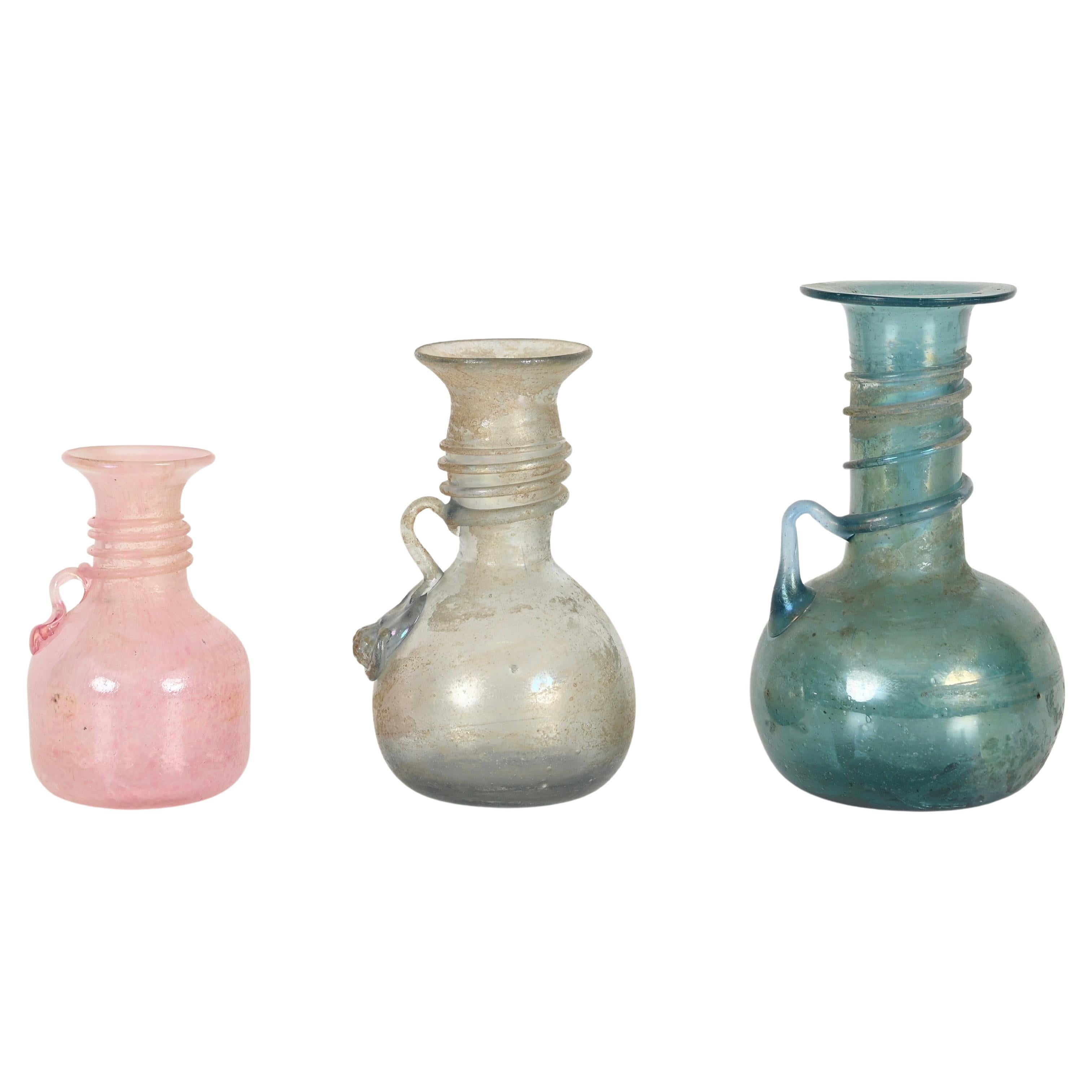 Satz von 3 "Scavo"-Vasen aus Murano-Glas, Vetri d'Arte Seguso, 1960er Jahre
