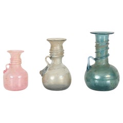 Set di 3 vasi "Scavo" in vetro di Murano, Vetri d'Arte Seguso, 1960s